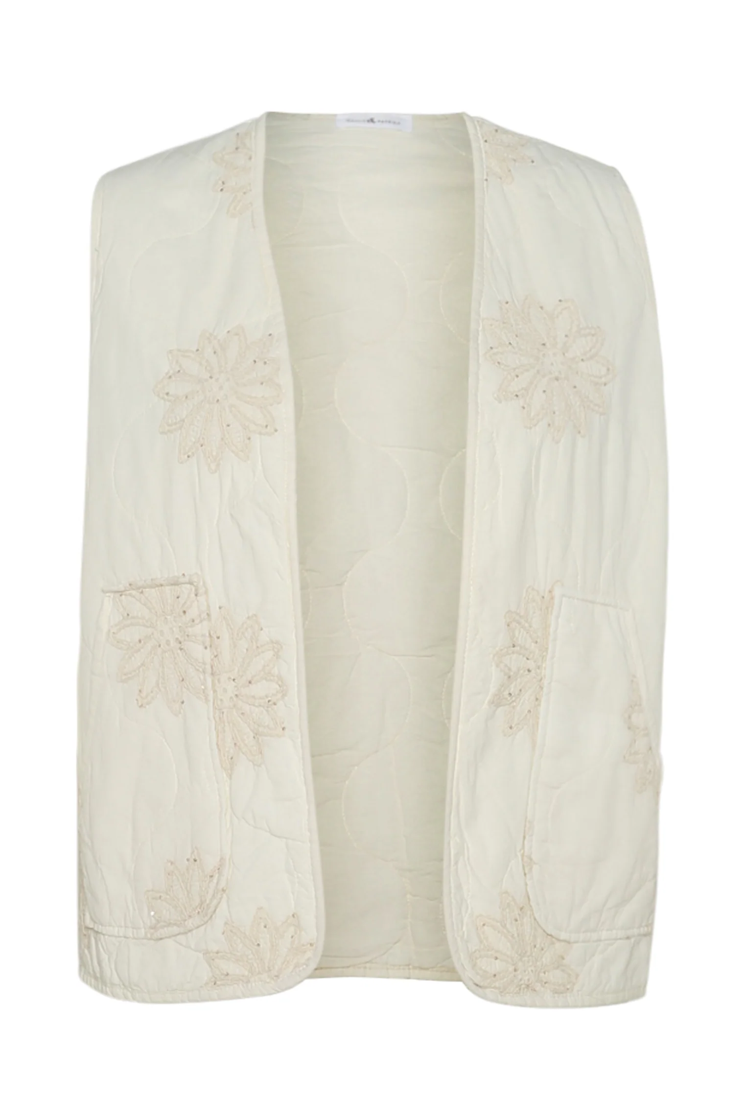Gequilted gilet met bloemendessins - Image 10