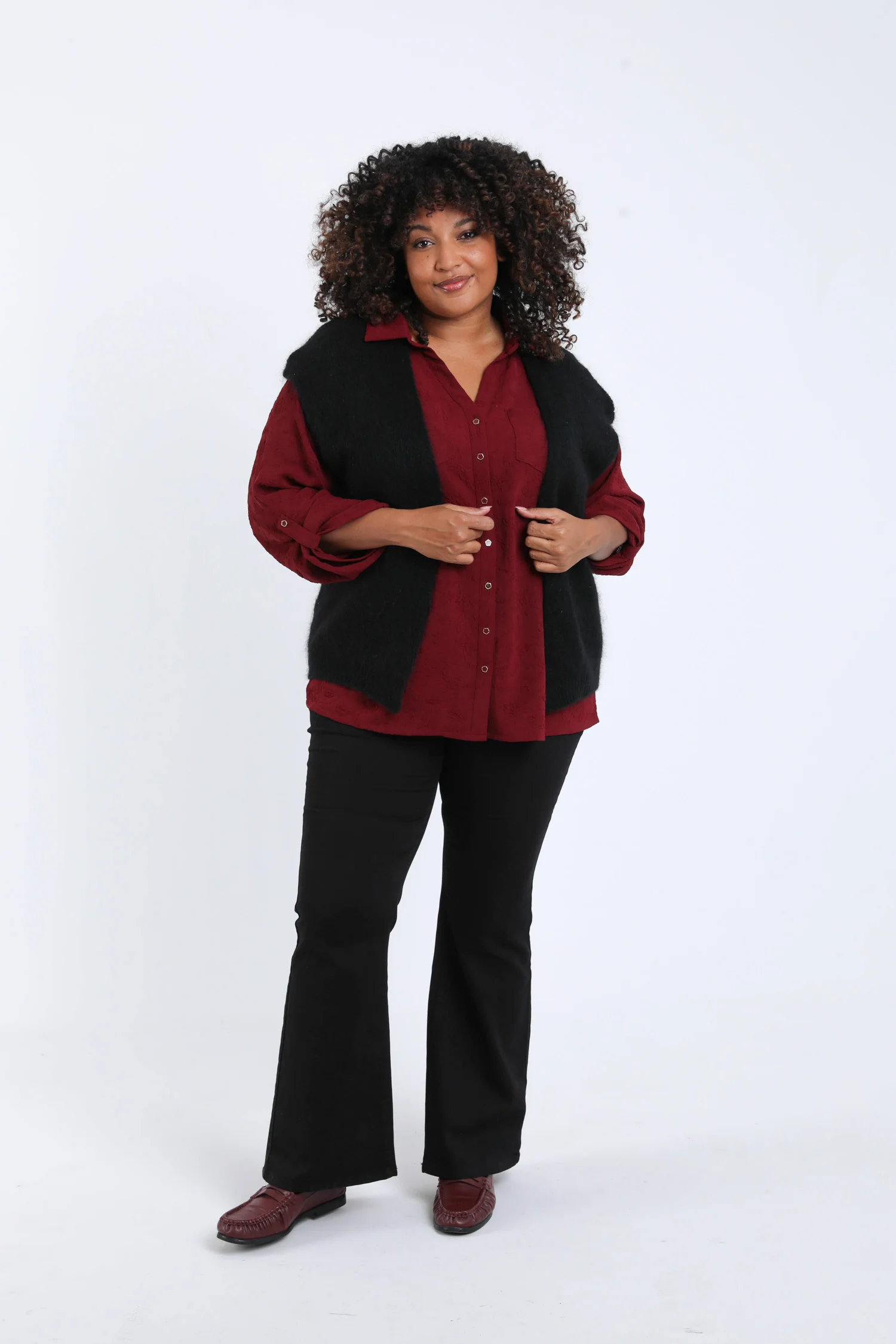 Effen mouwloos gilet - Image 18