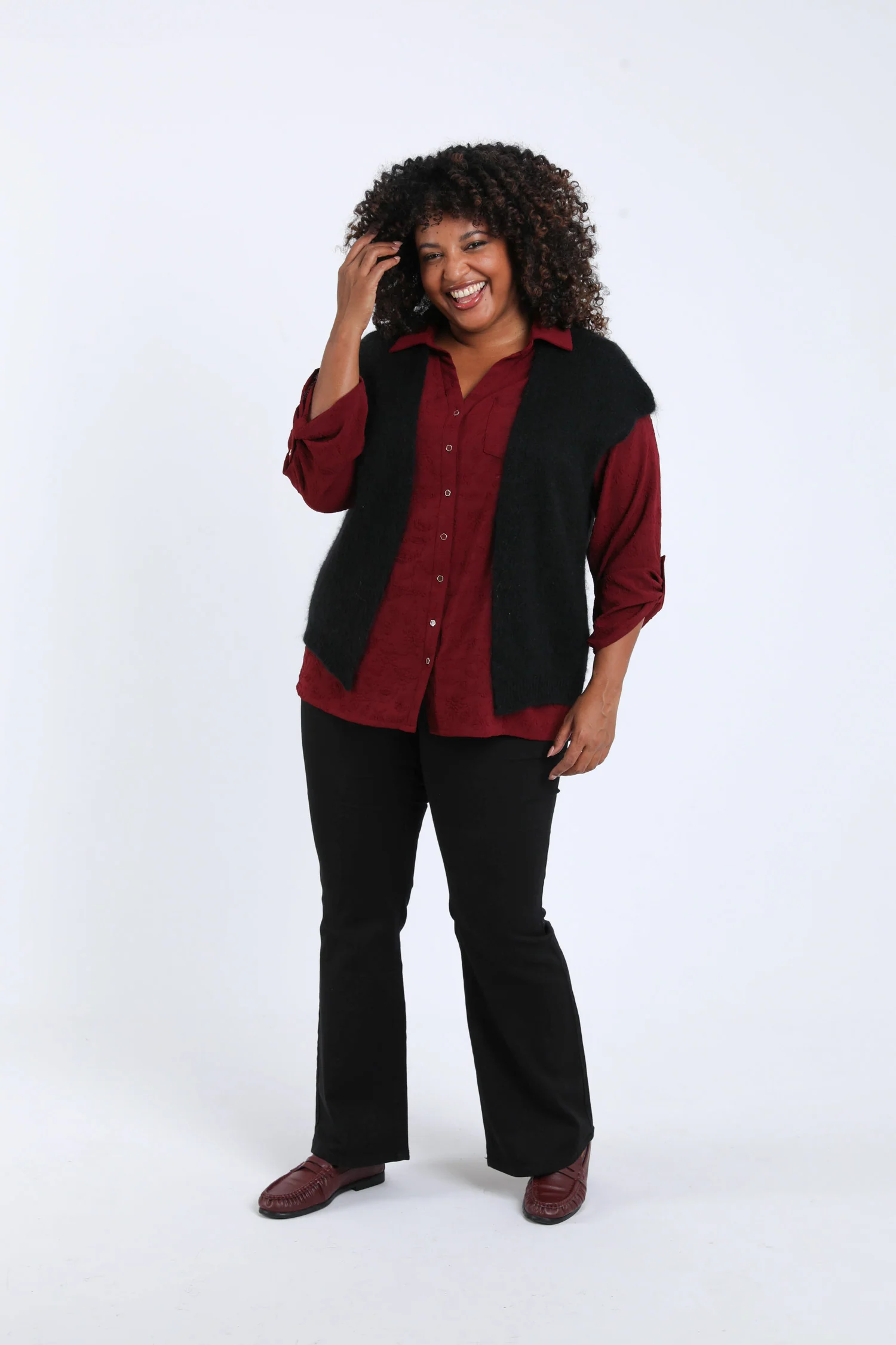 Effen mouwloos gilet - Image 19