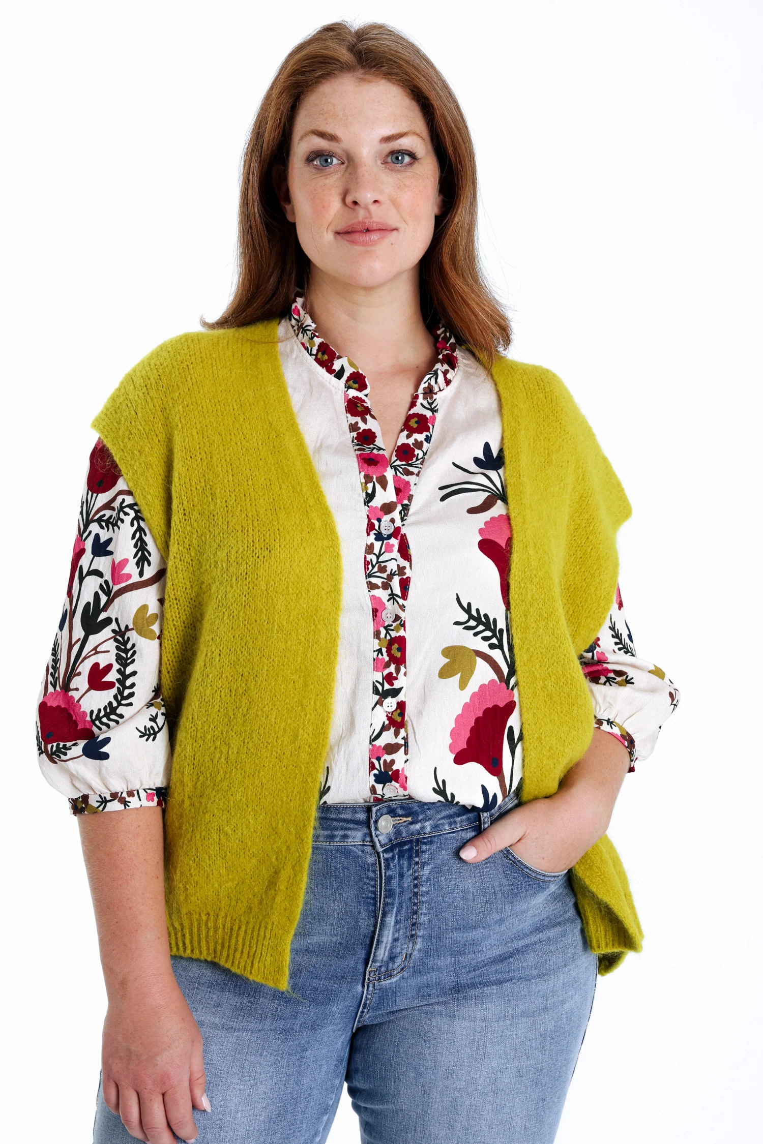 Effen mouwloos gilet - Image 22