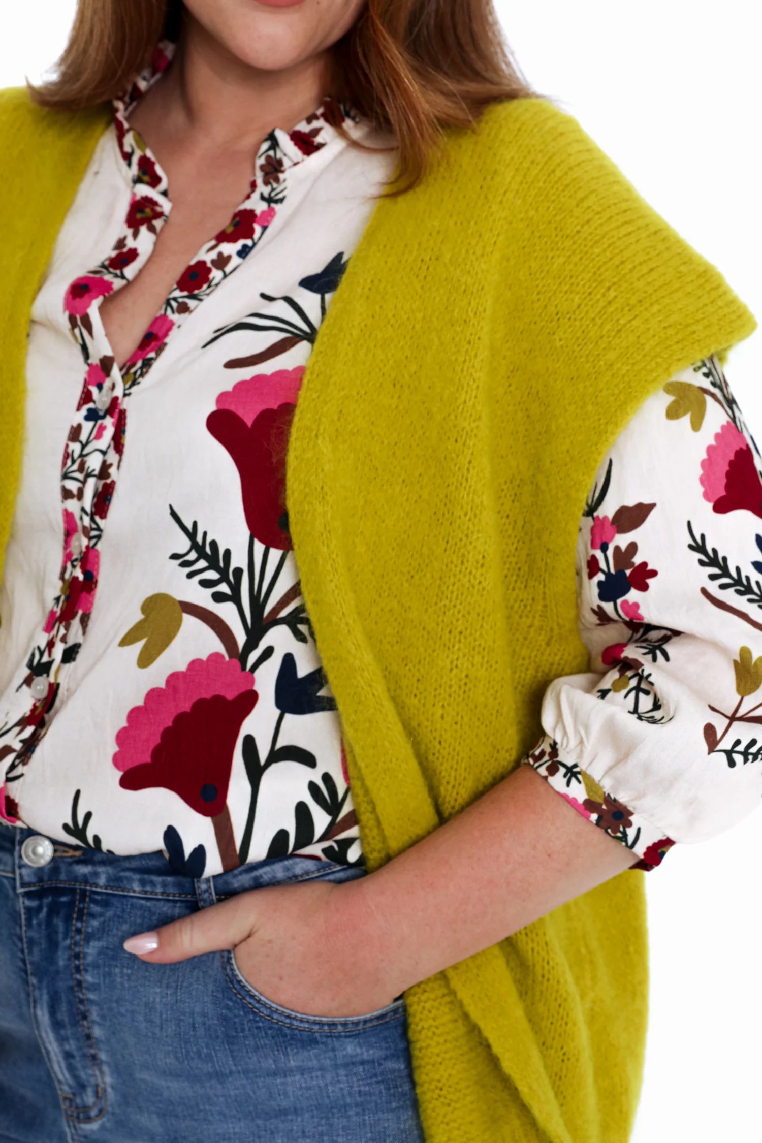 Effen mouwloos gilet - Image 26