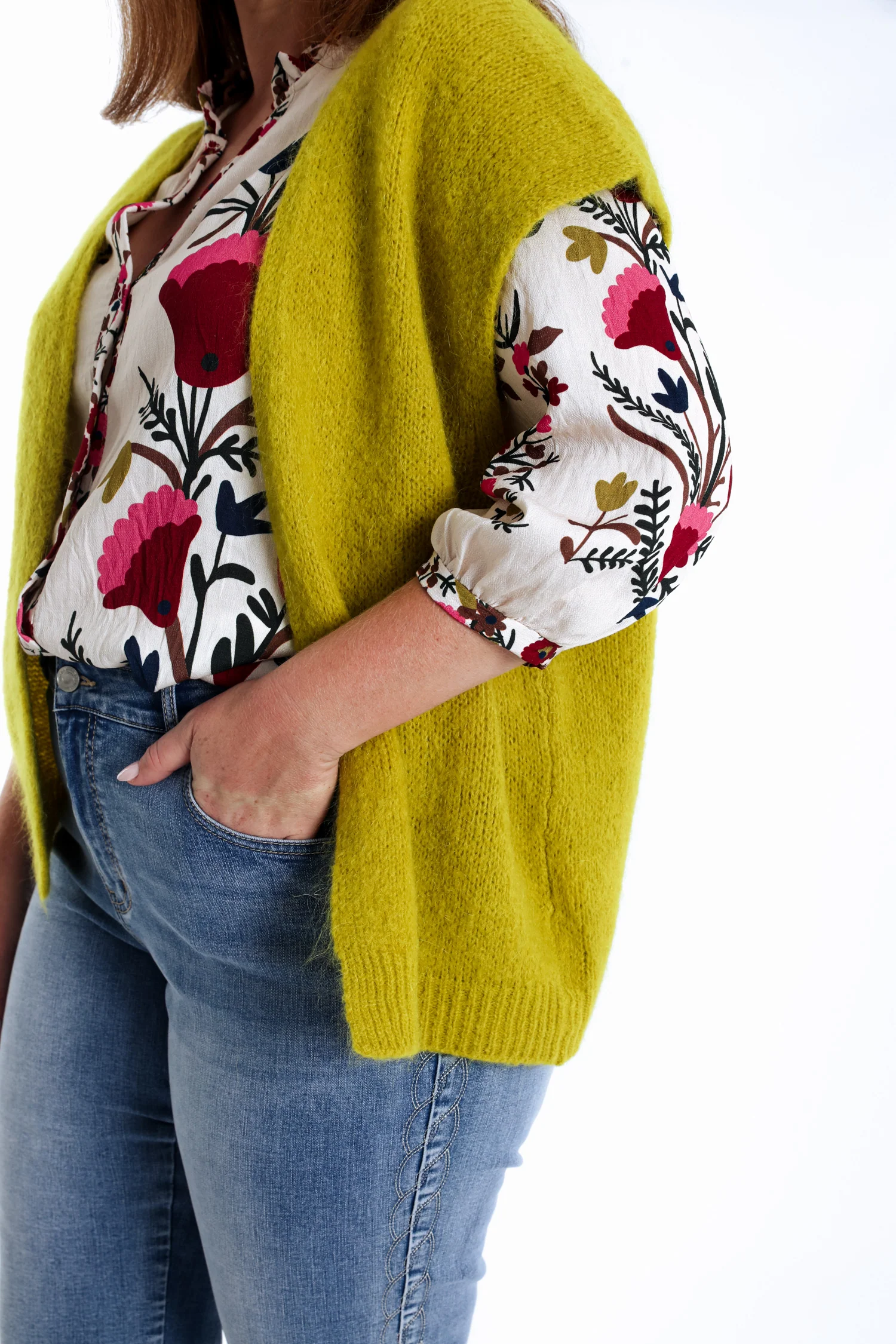 Effen mouwloos gilet - Image 28