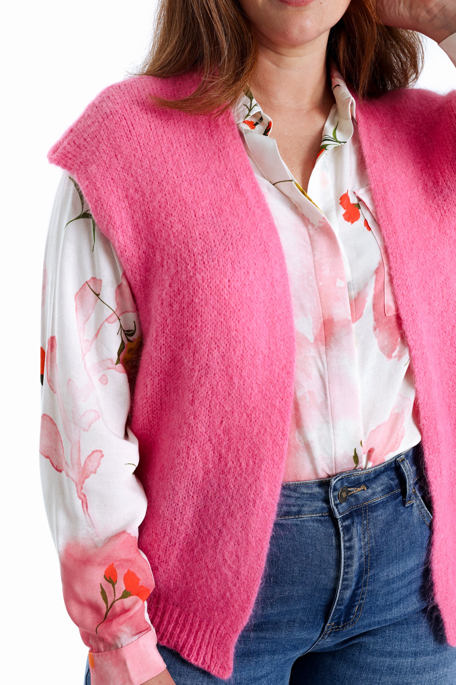 Effen mouwloos gilet - Image 37