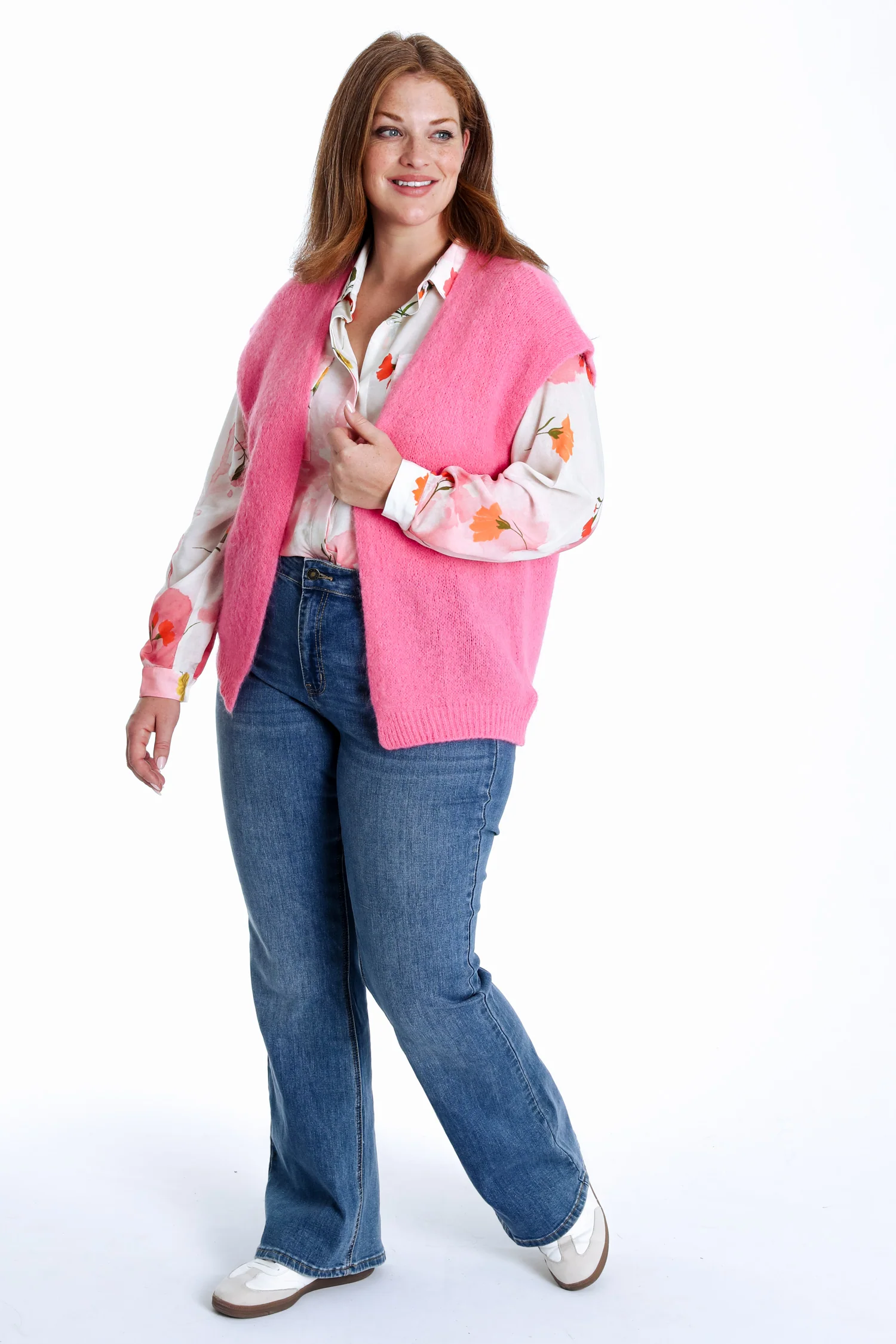 Effen mouwloos gilet - Image 40