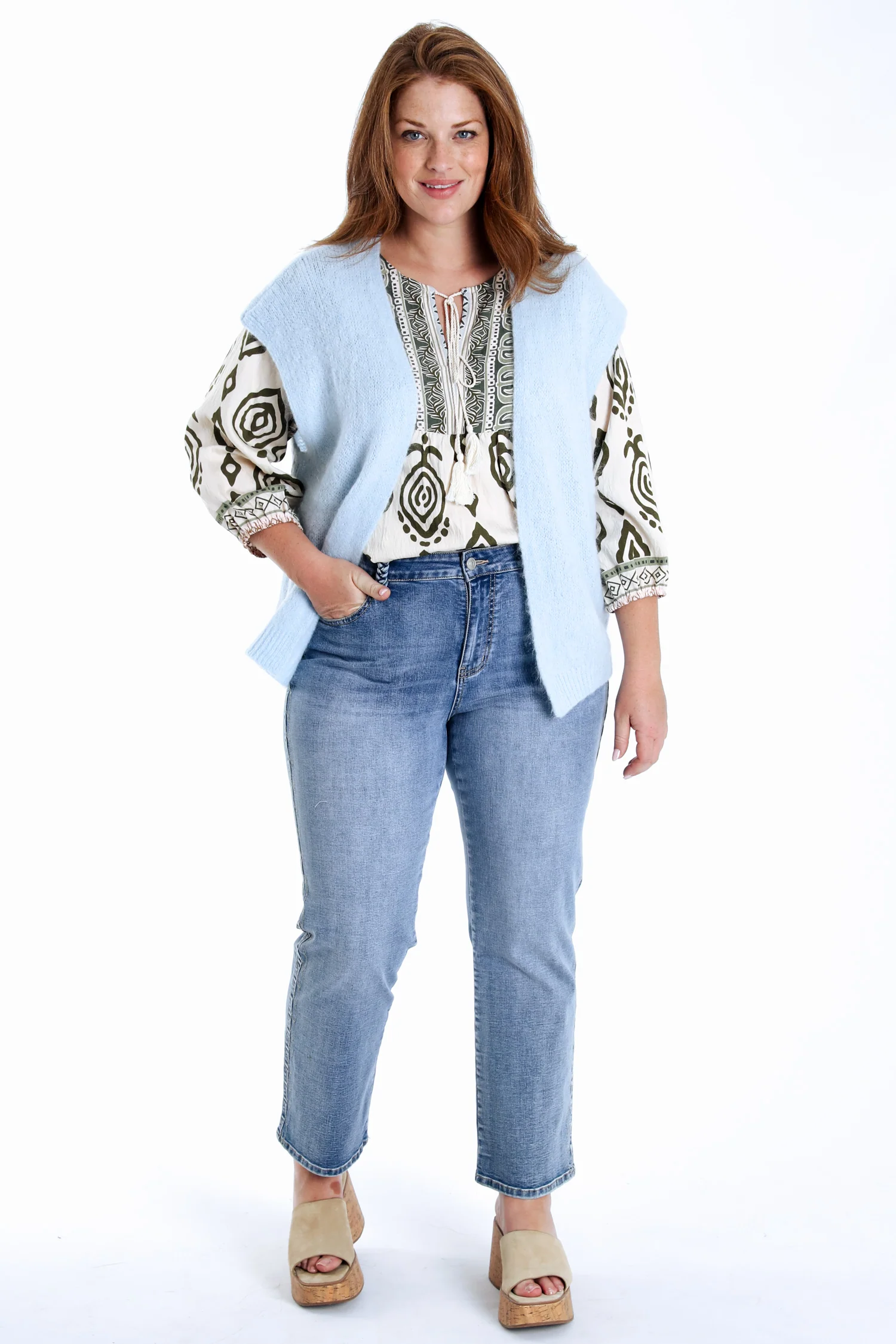 Effen mouwloos gilet - Image 9