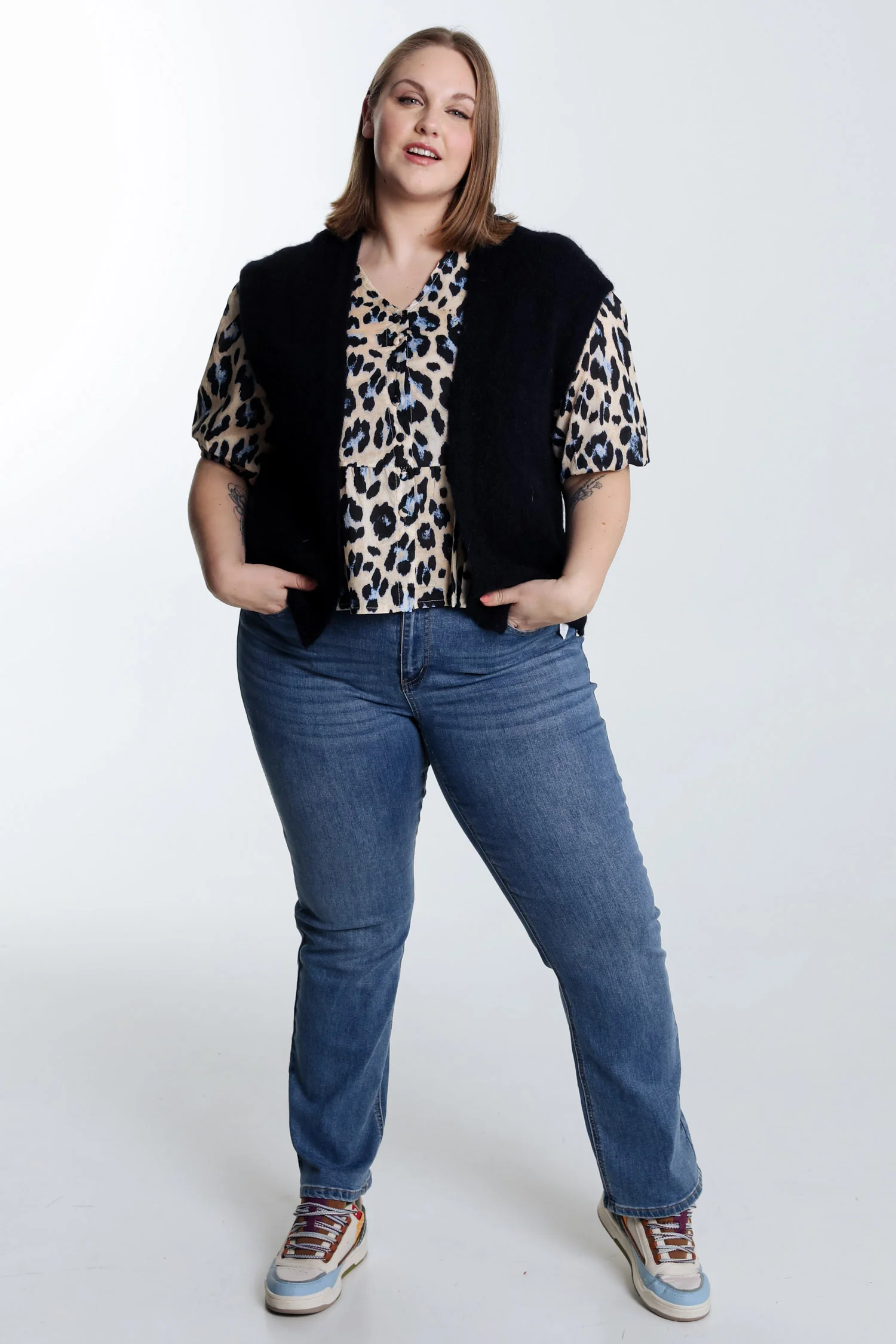 Effen mouwloos vest - Image 18