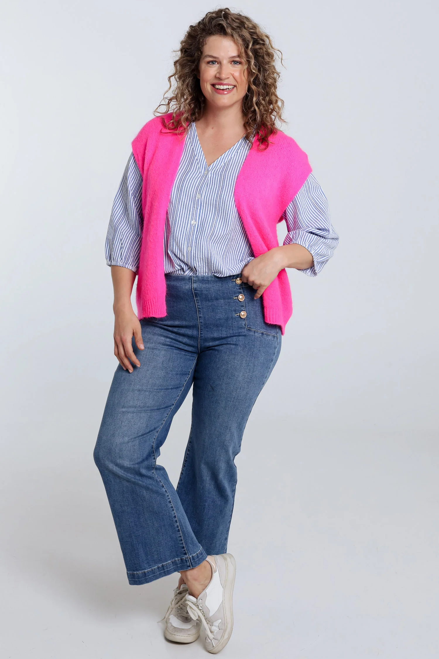 Effen mouwloos vest - Image 29