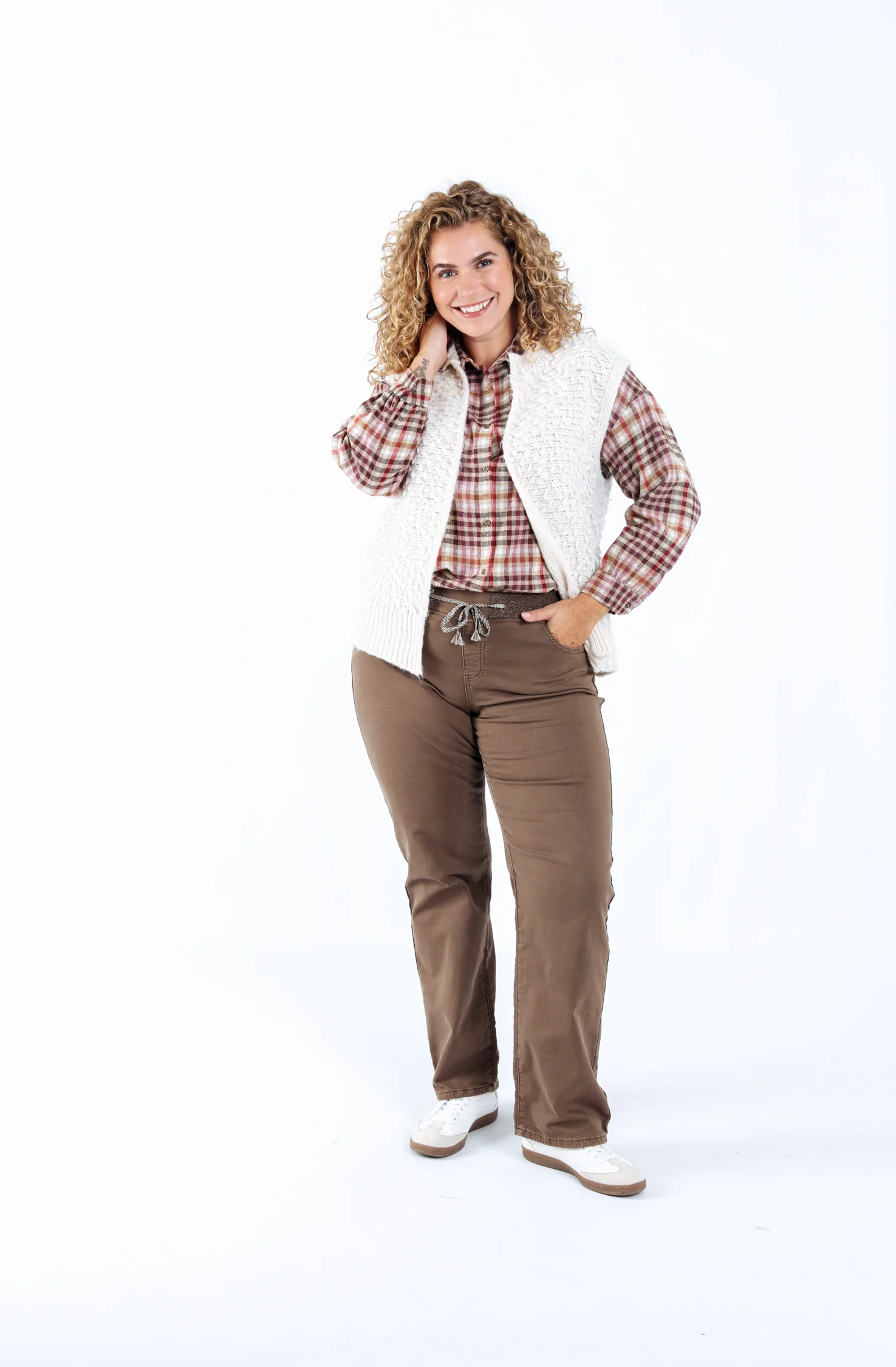 Effen mouwloos gilet - Image 5