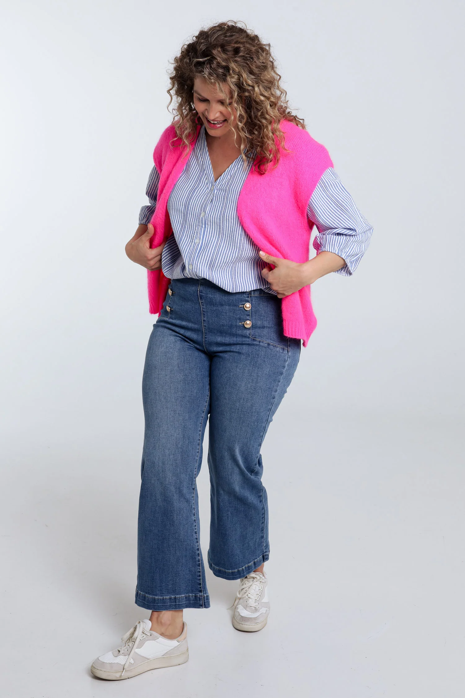 Effen mouwloos vest - Image 30