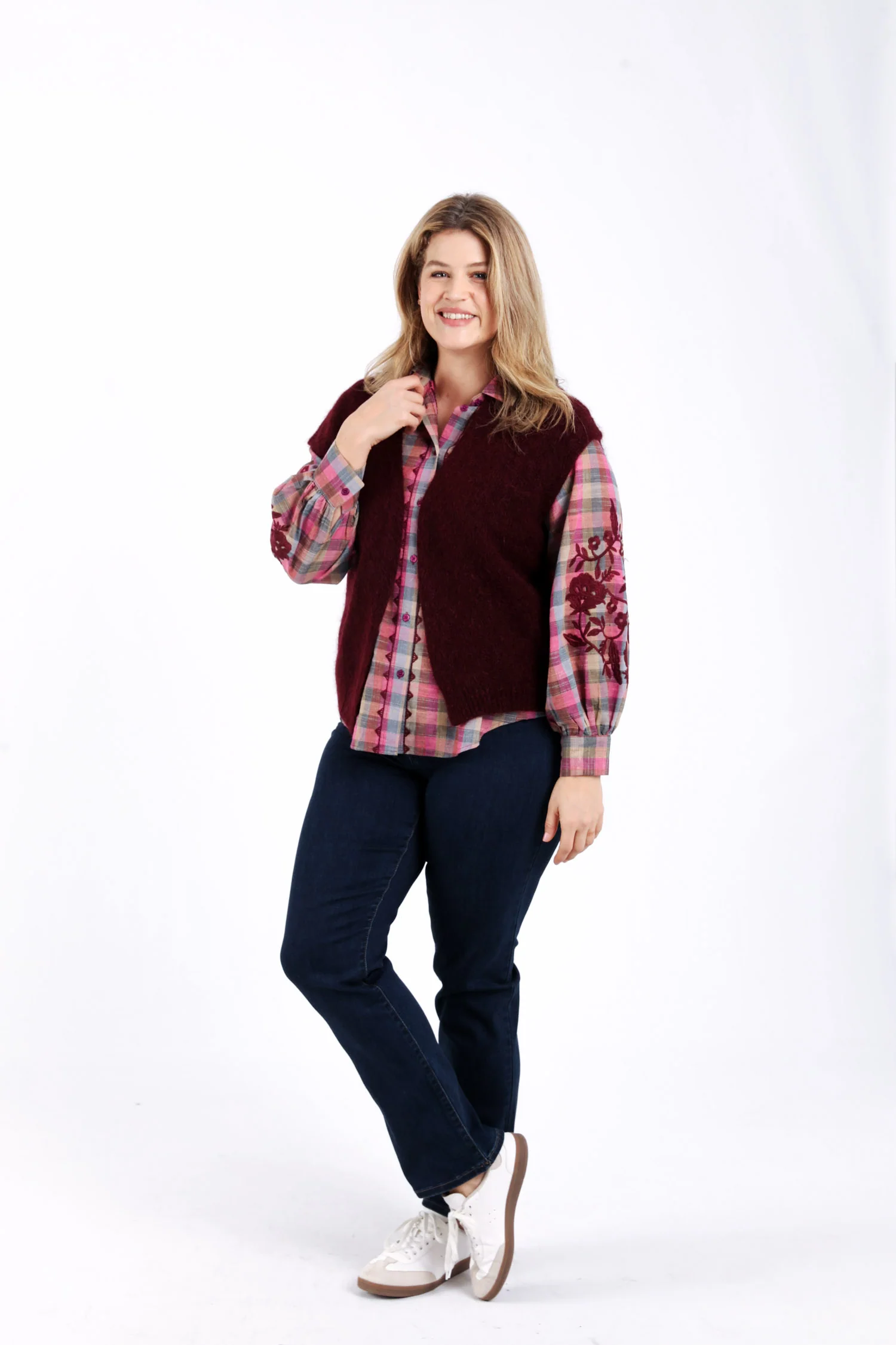 Effen mouwloos gilet - Image 5