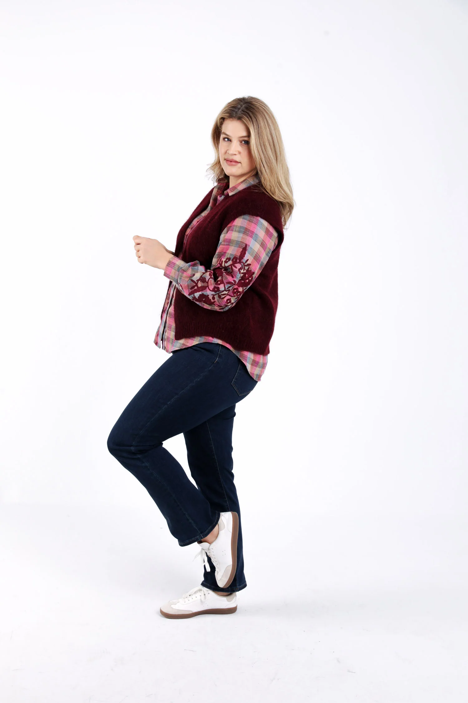 Effen mouwloos gilet - Image 6
