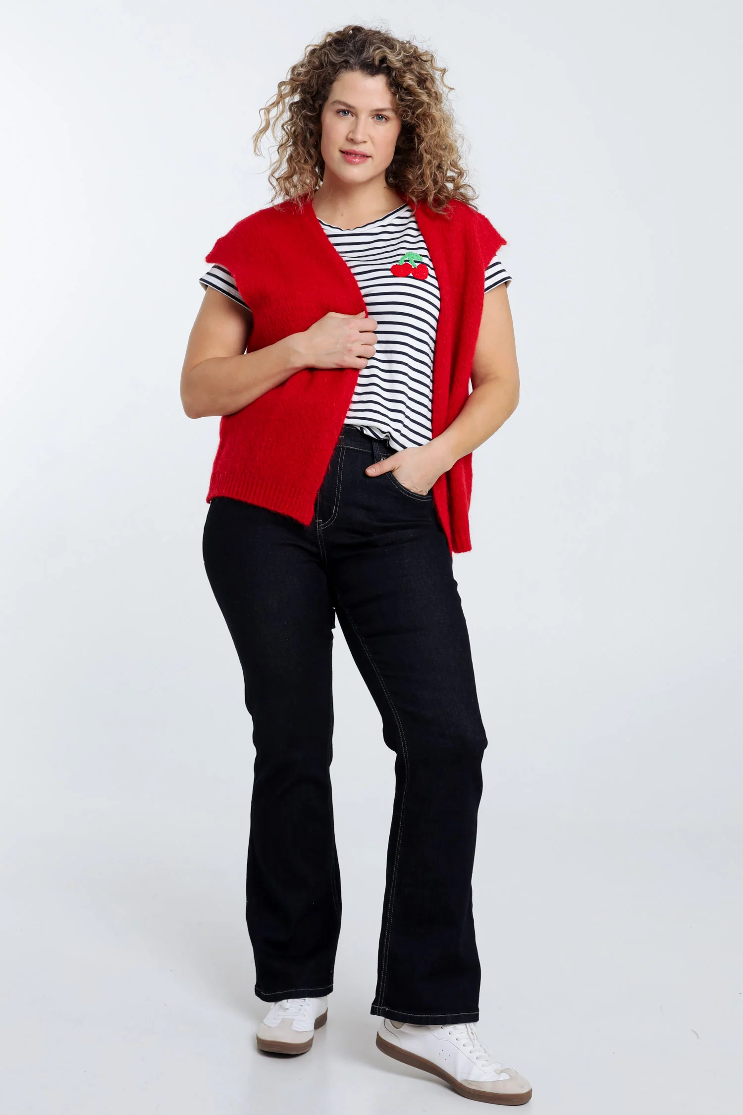 Effen mouwloos vest - Image 41