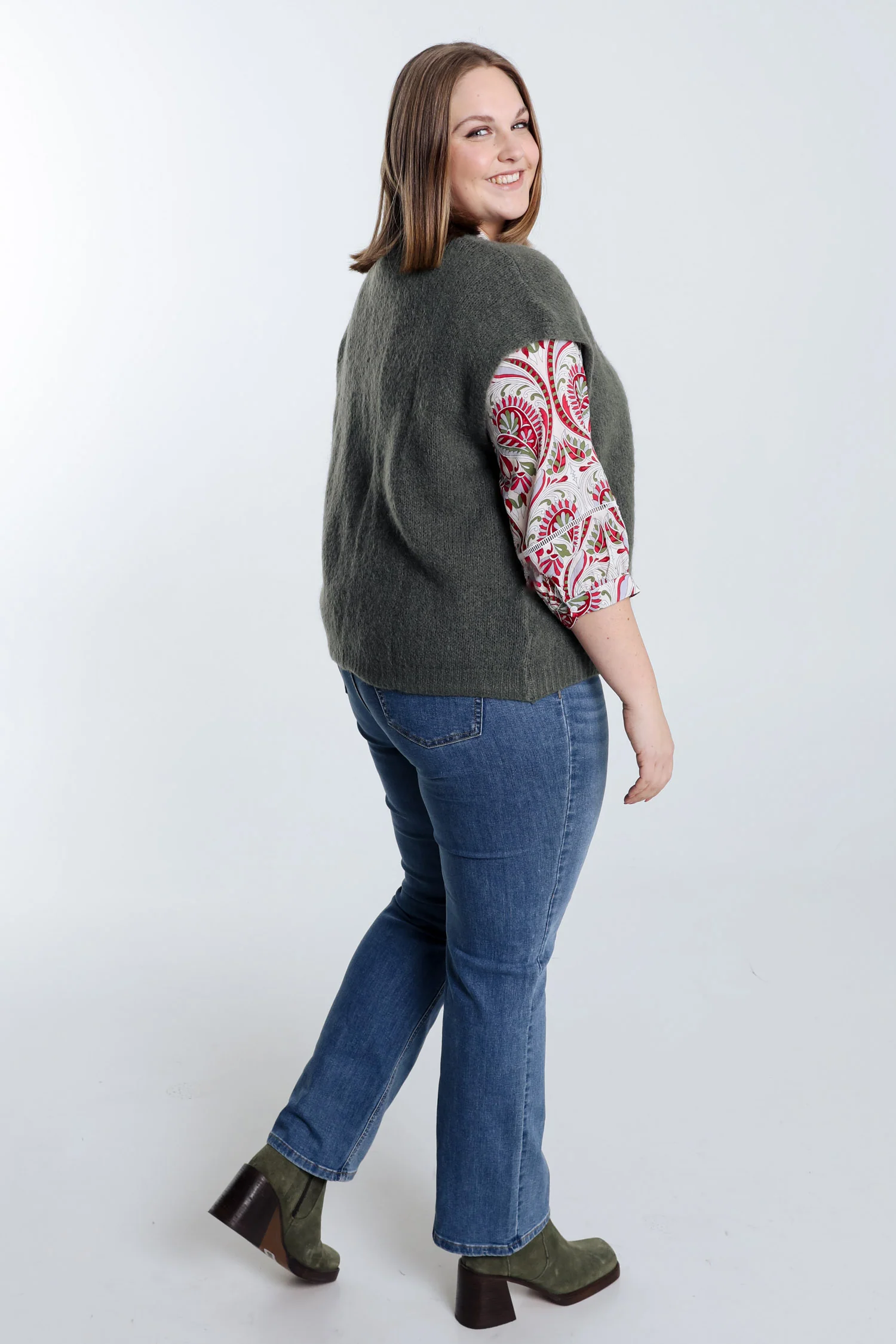 Effen mouwloos vest - Image 46