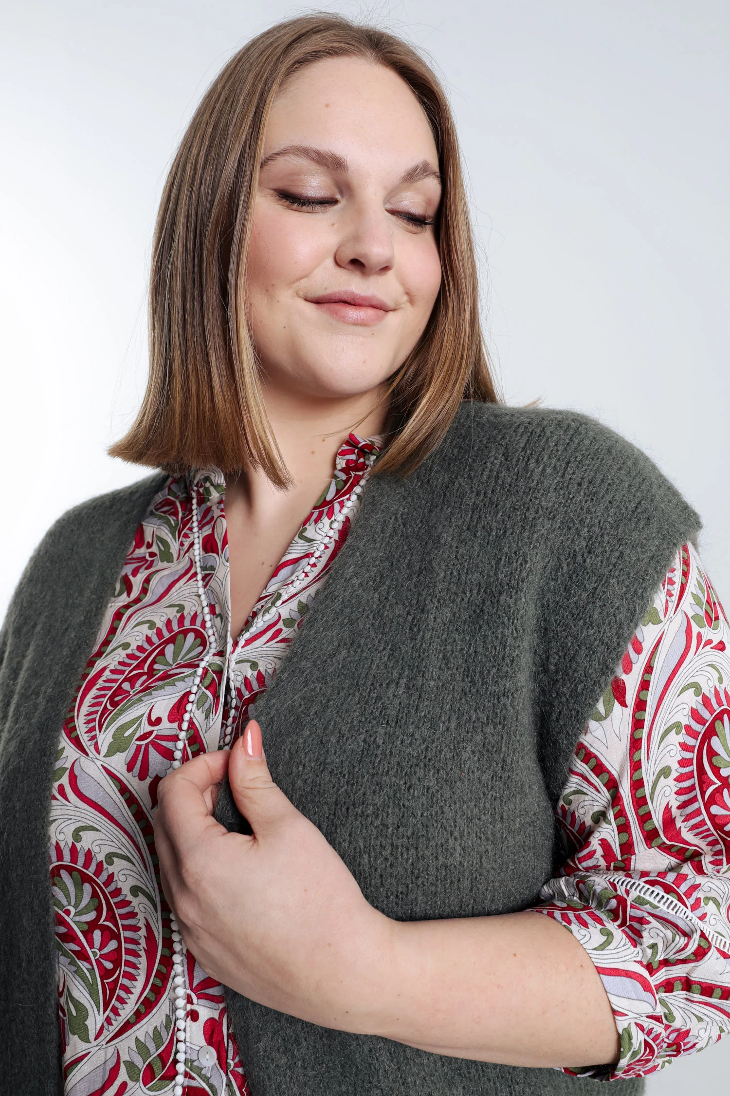 Effen mouwloos vest - Image 47
