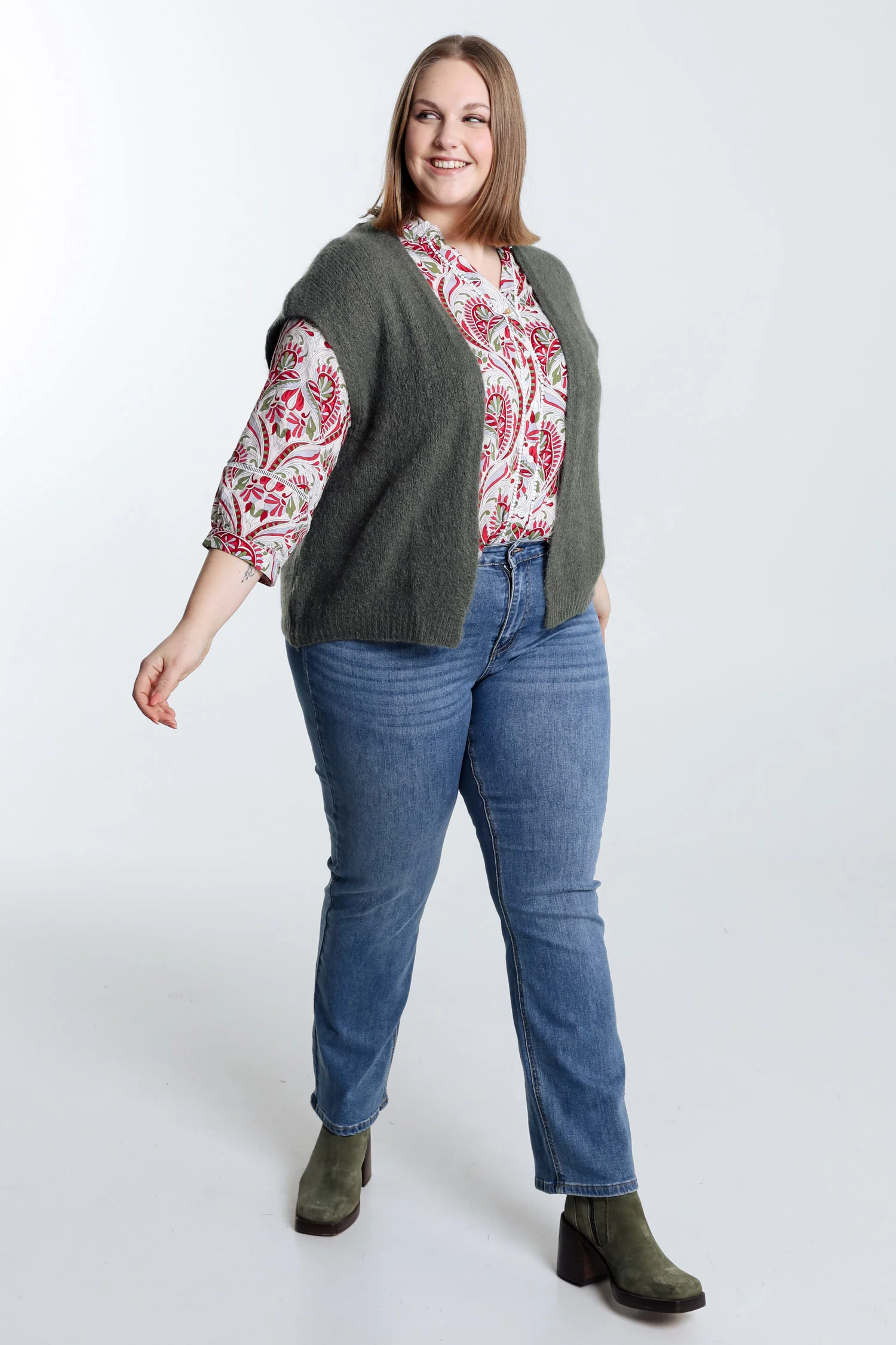 Effen mouwloos vest - Image 52
