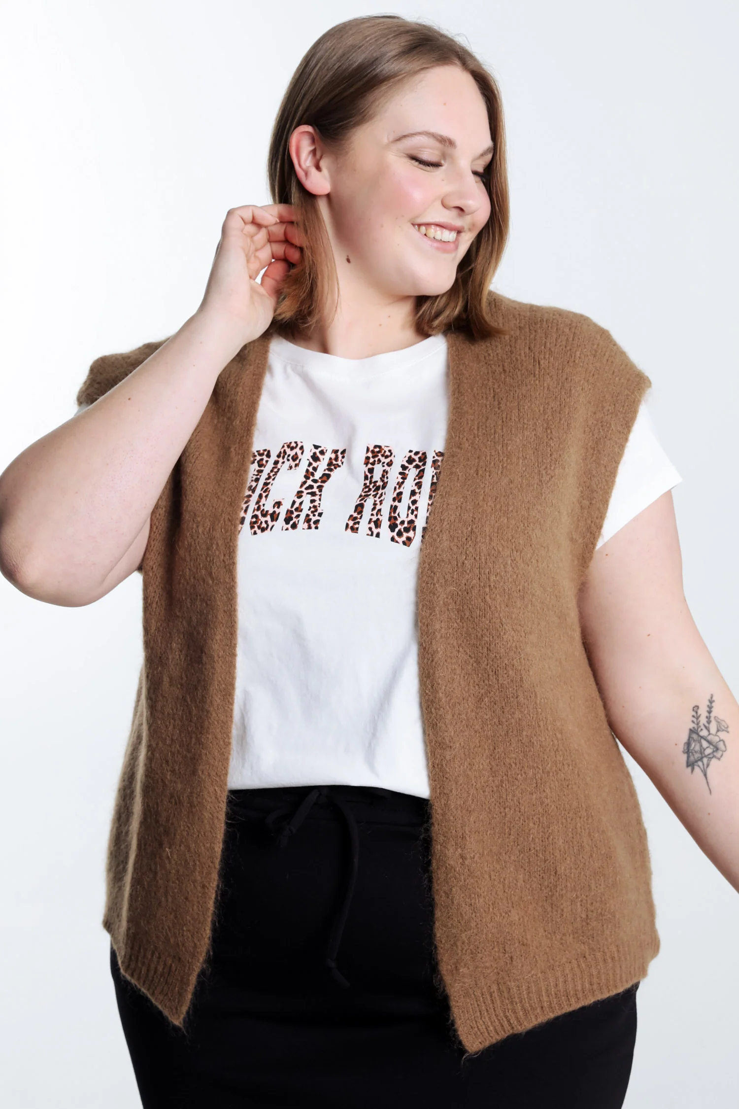 Effen mouwloos vest - Image 56
