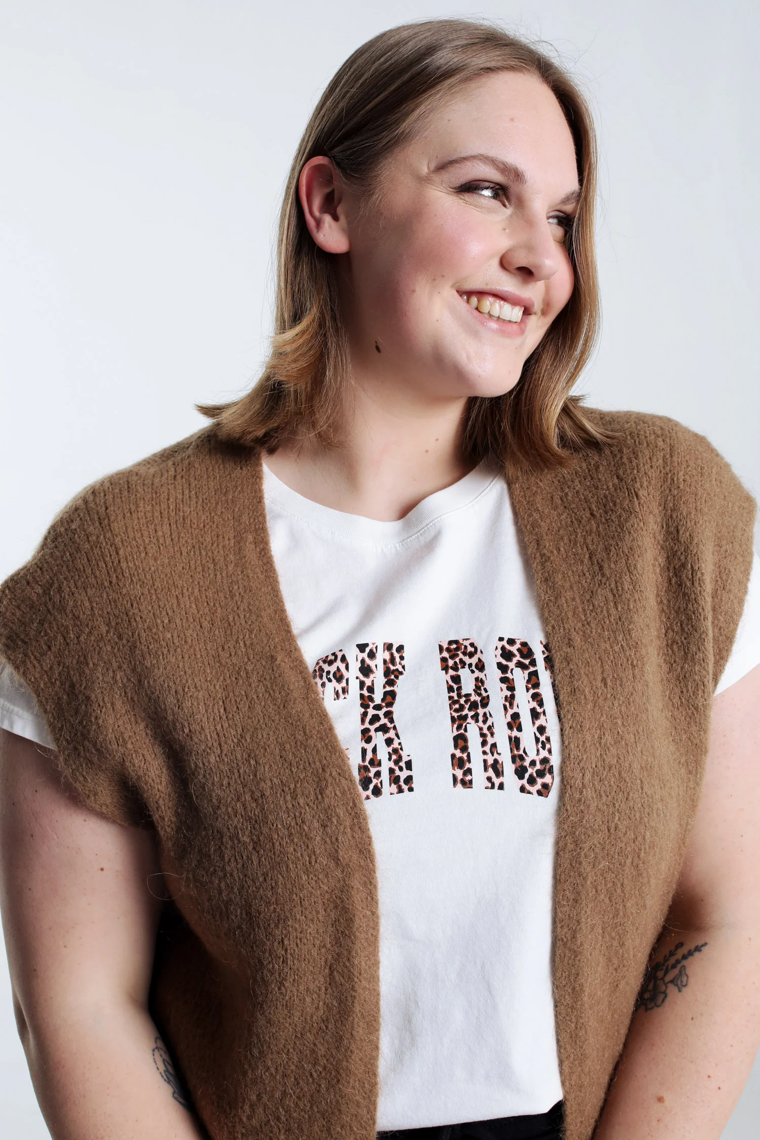 Effen mouwloos vest - Image 58