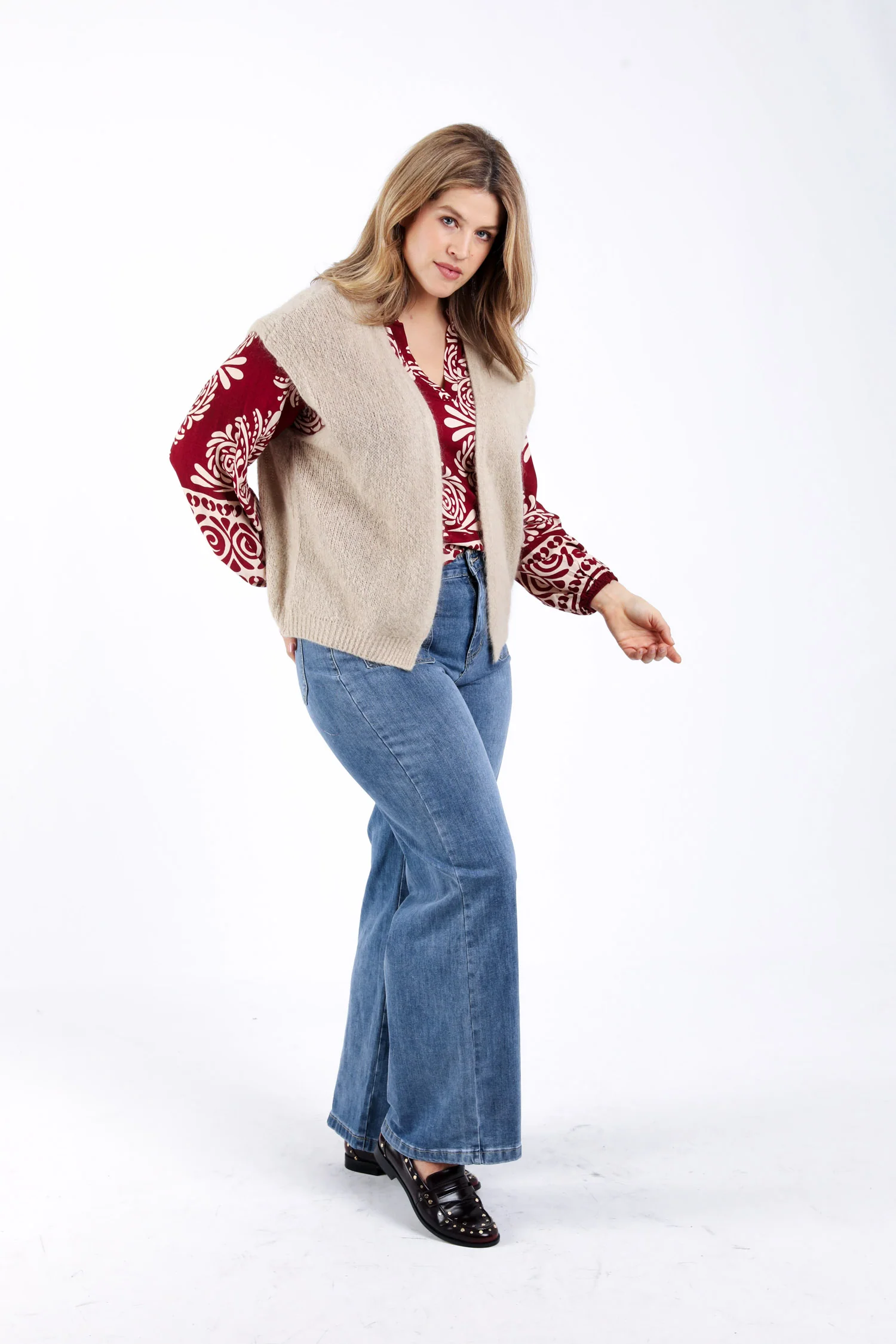 Effen mouwloos gilet - Image 5