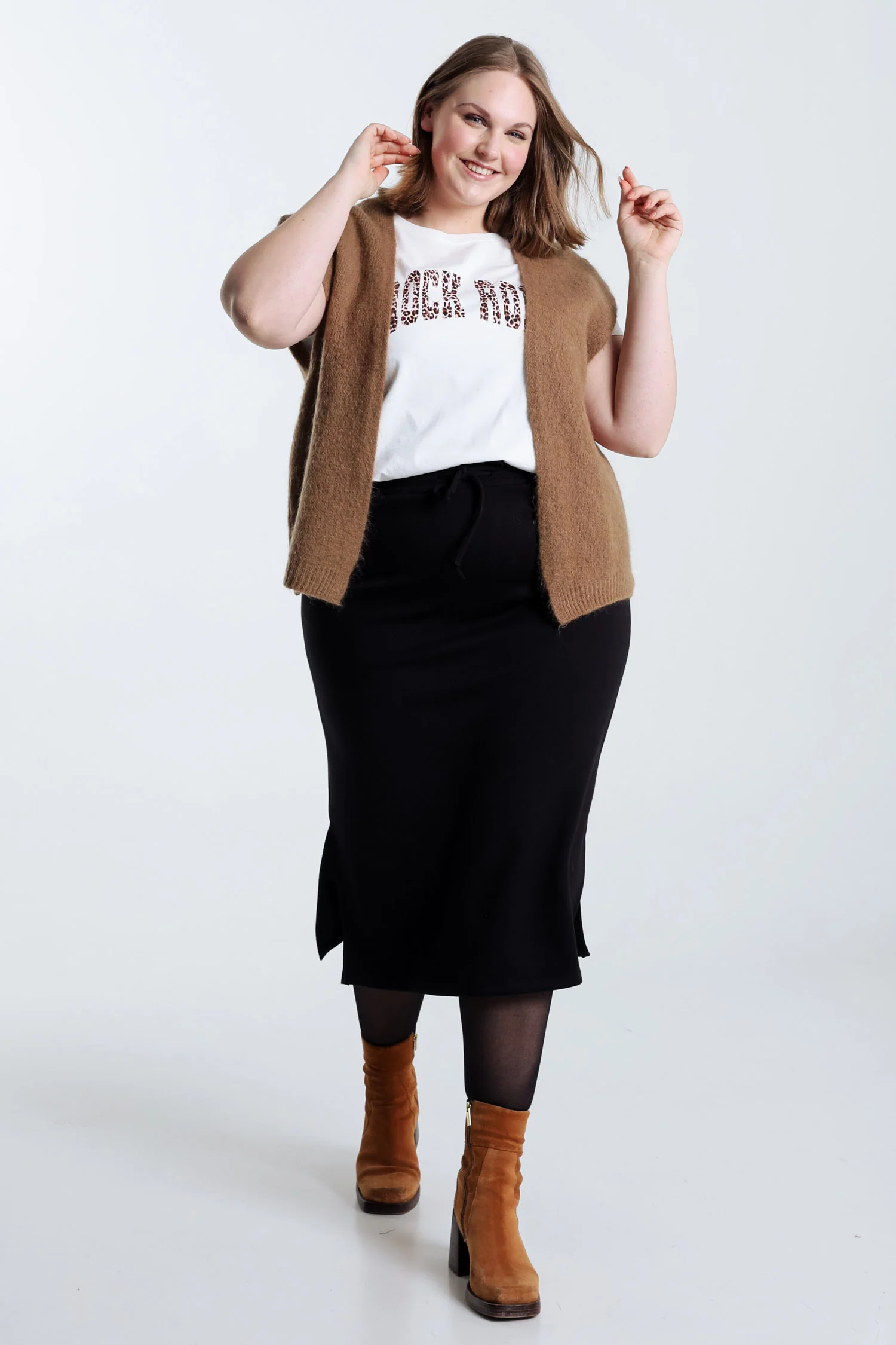 Effen mouwloos vest - Image 64