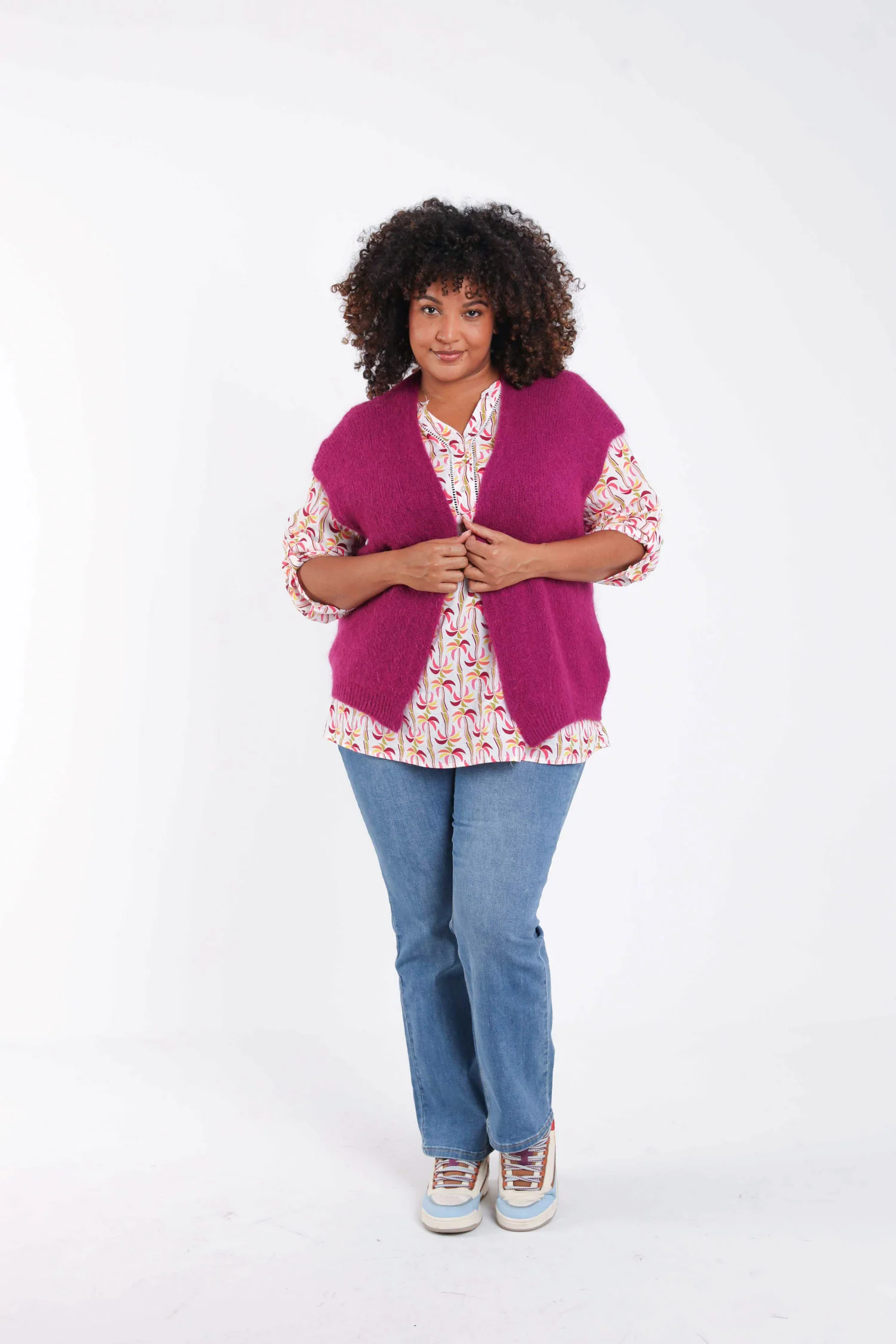 Effen mouwloos gilet - Image 7