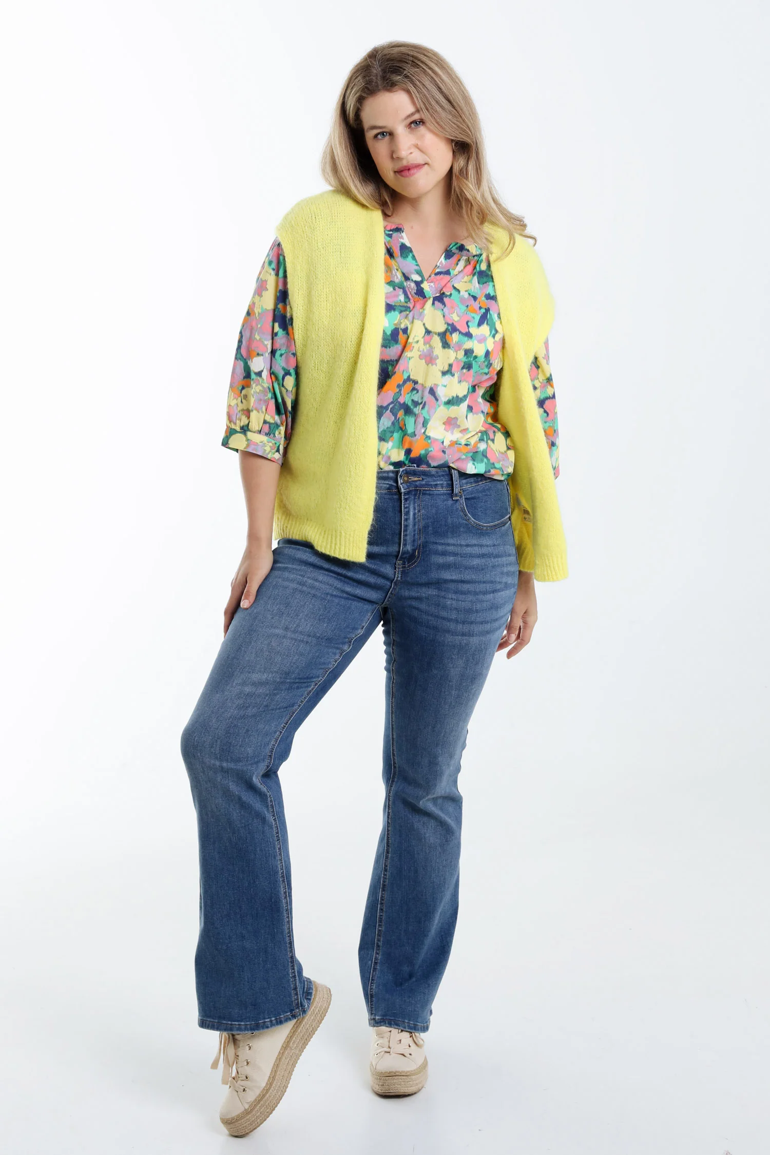 Effen mouwloos vest - Image 75