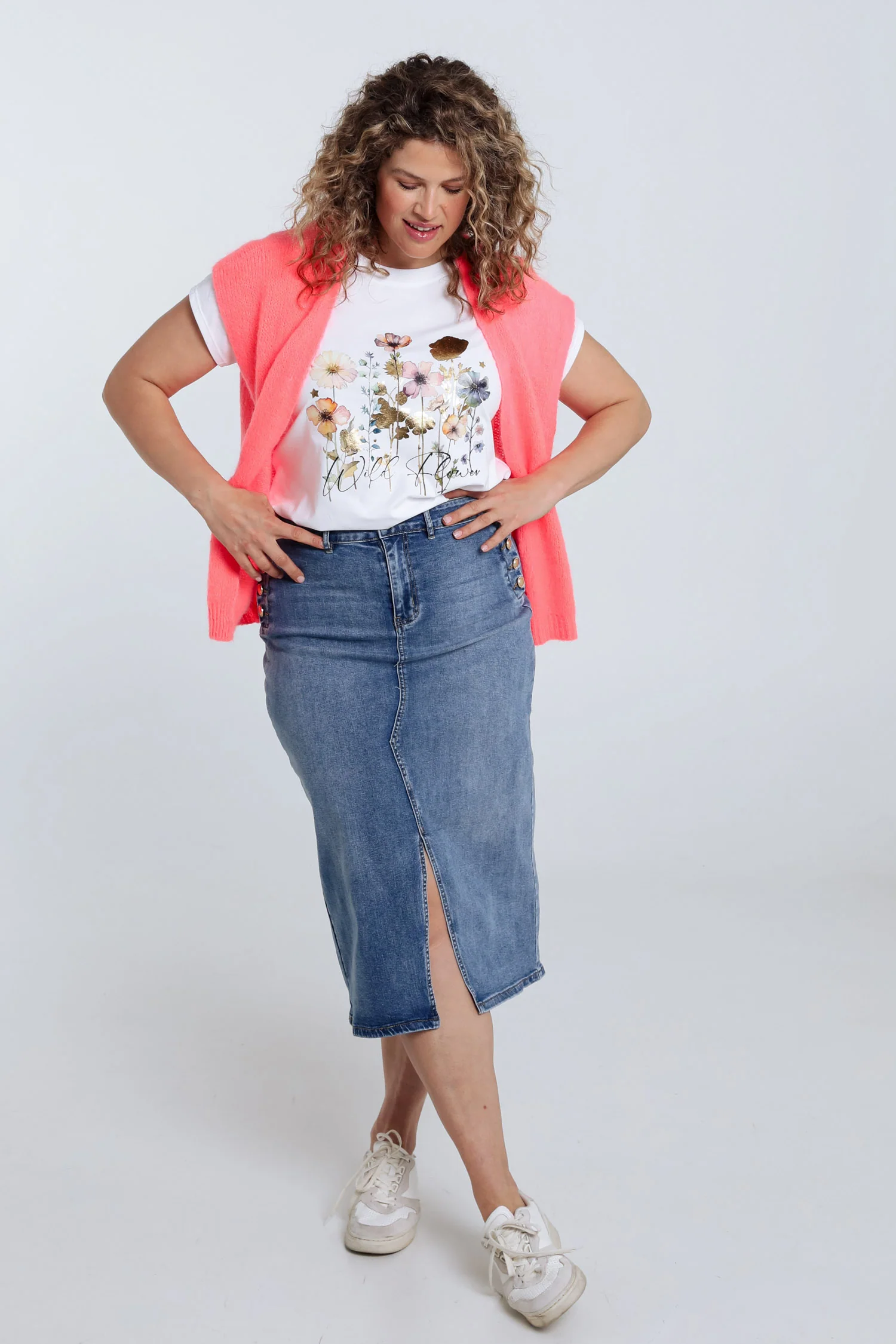 Effen mouwloos vest - Image 84