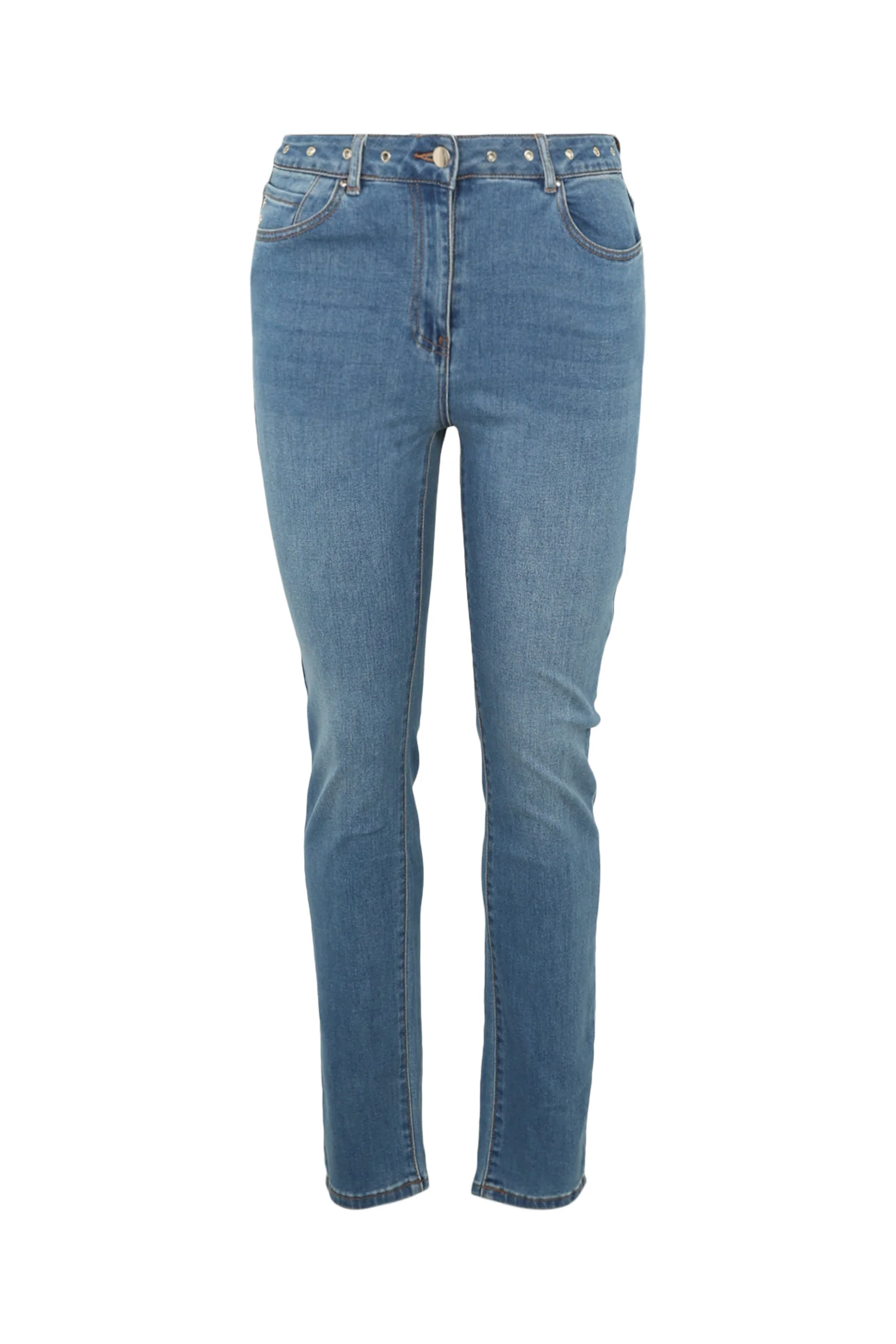 Slim jeans 'Louise' L32 met oogdetail op de riem en zakken - Image 10