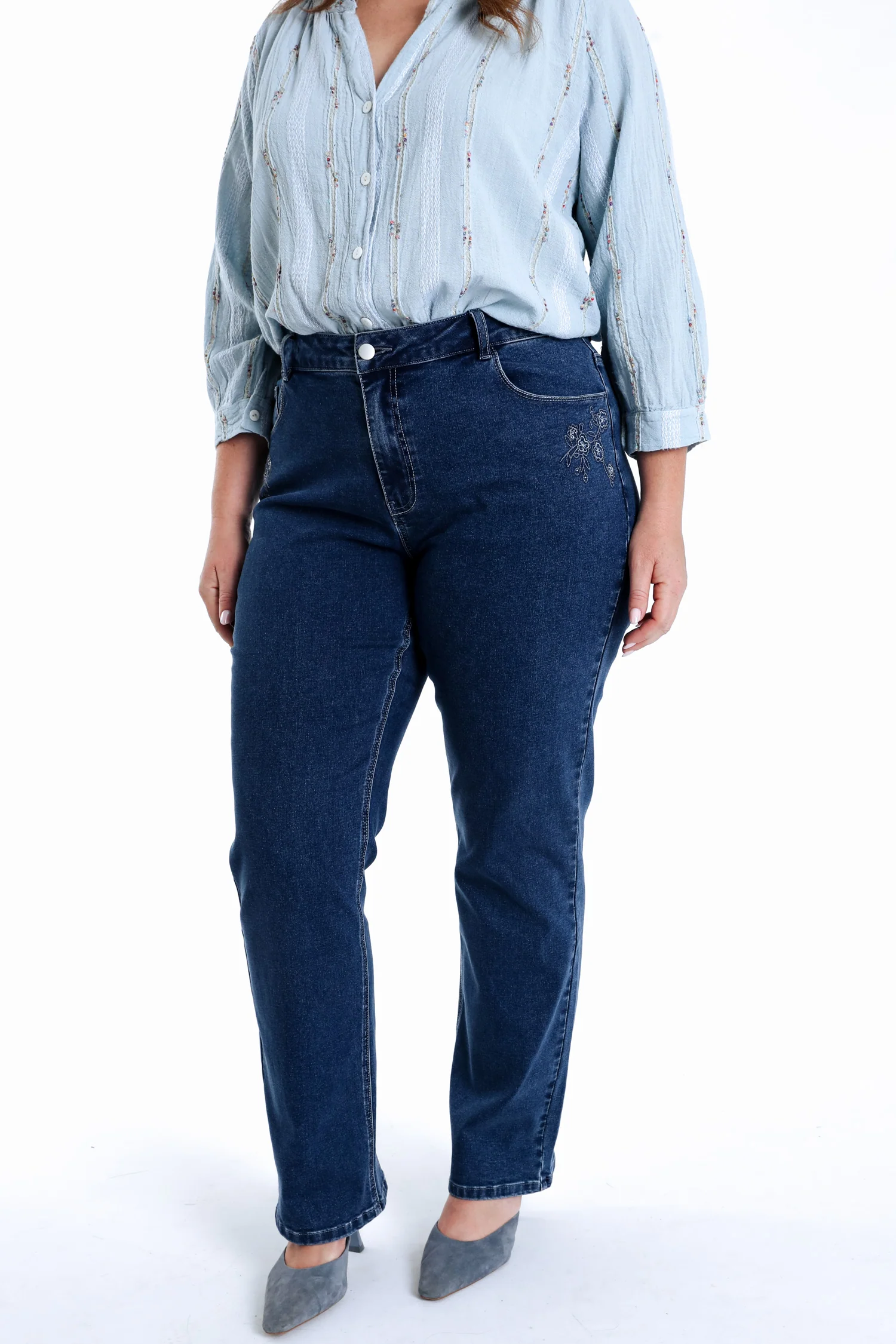 Rechte Mia jeans met borduursels - Image 12