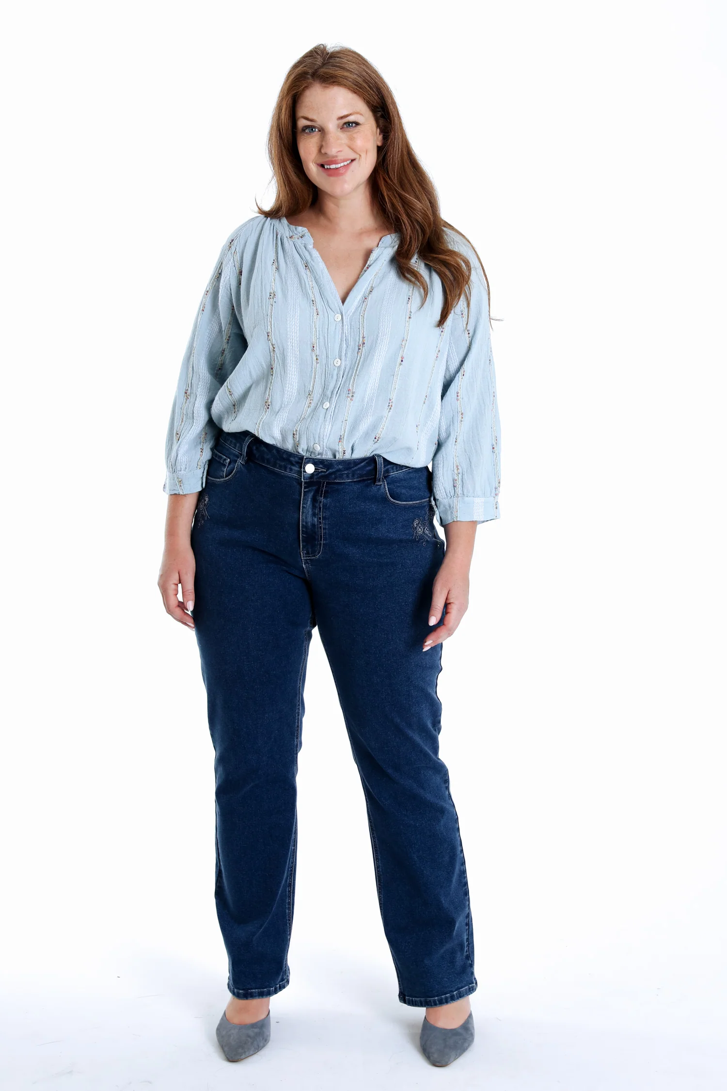 Rechte Mia jeans met borduursels - Image 18