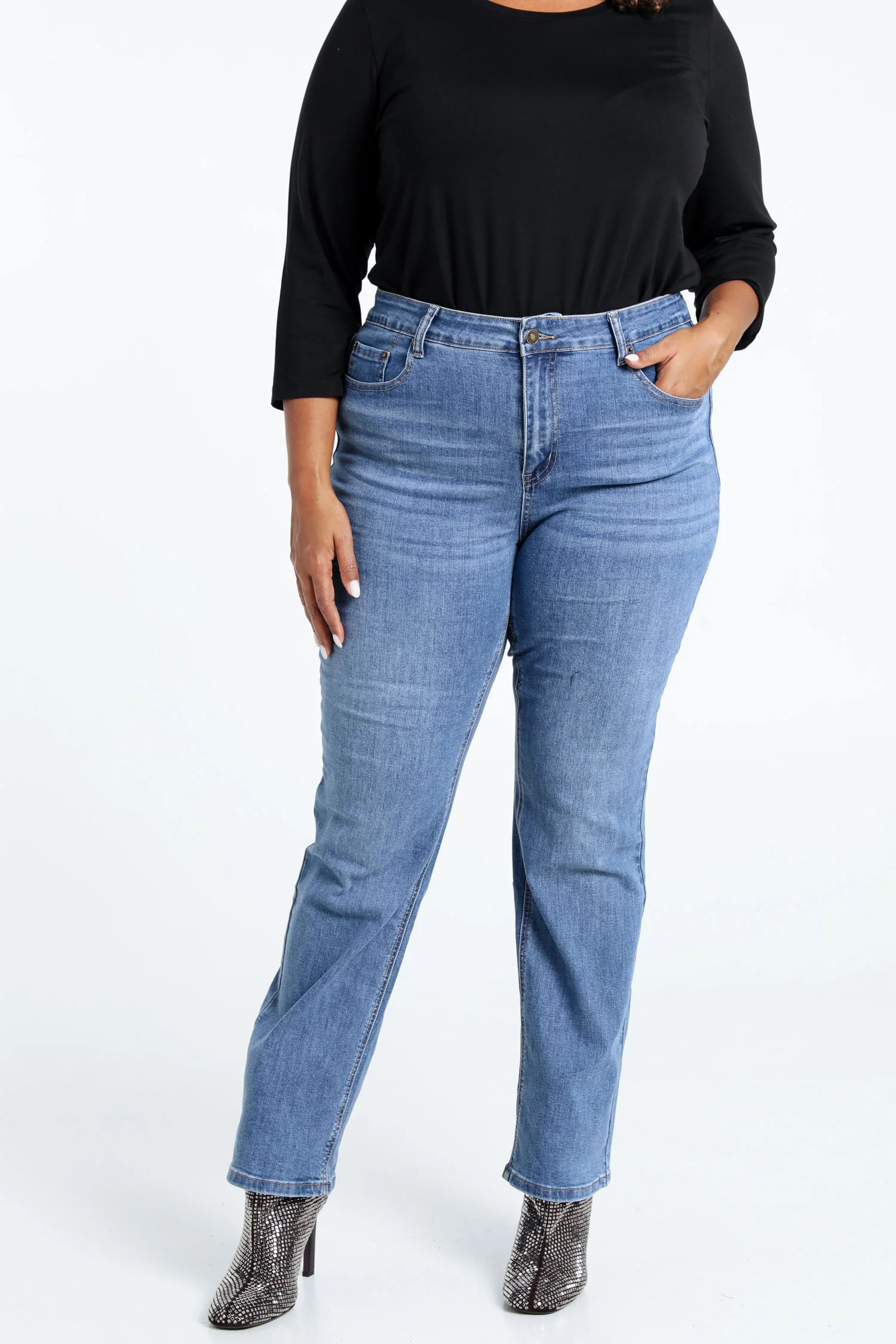 Rechte jeans 'Mia' L32 met 5 zakken - Image 12