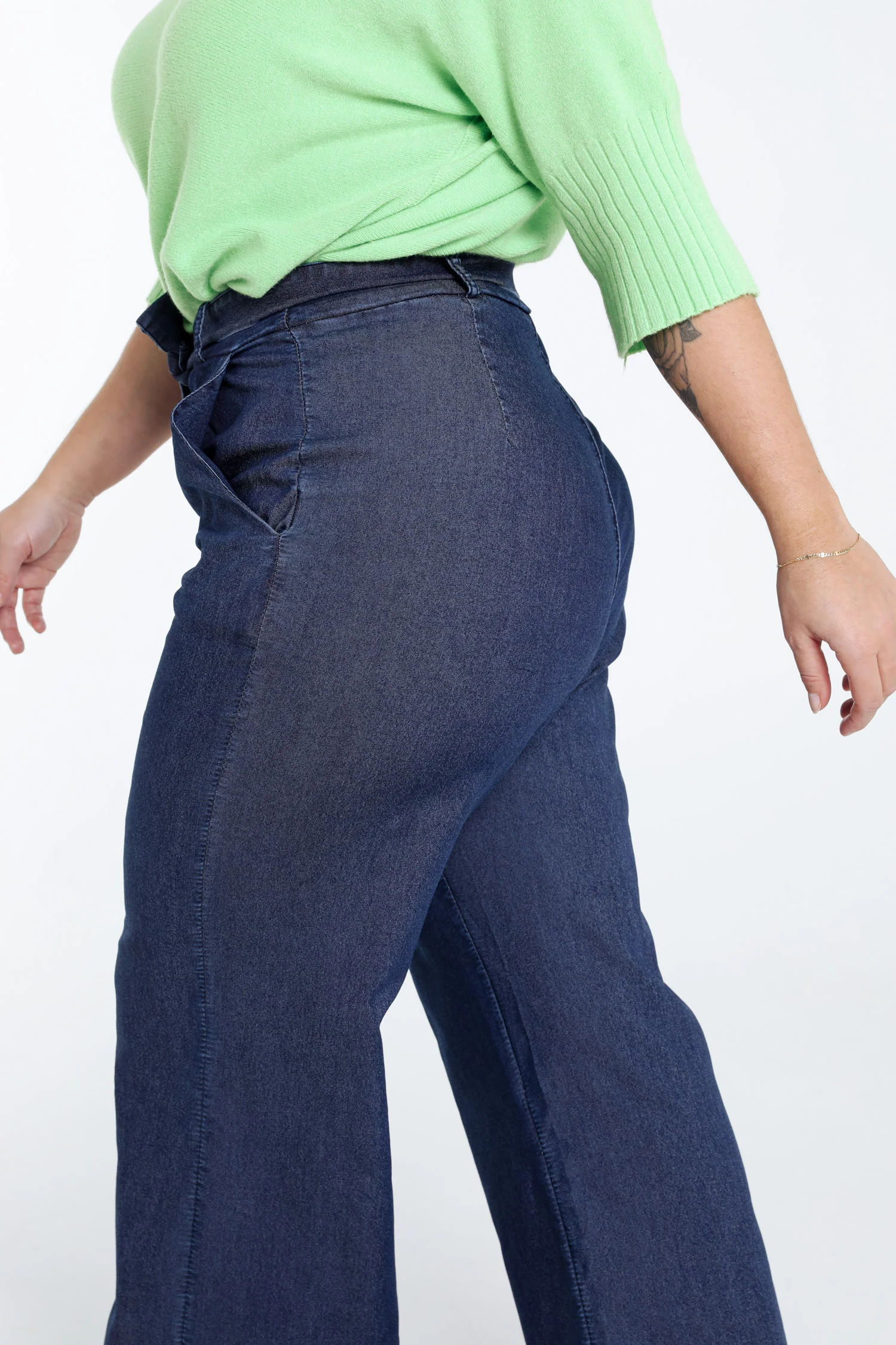 Wijde jeans met riem - Image 6