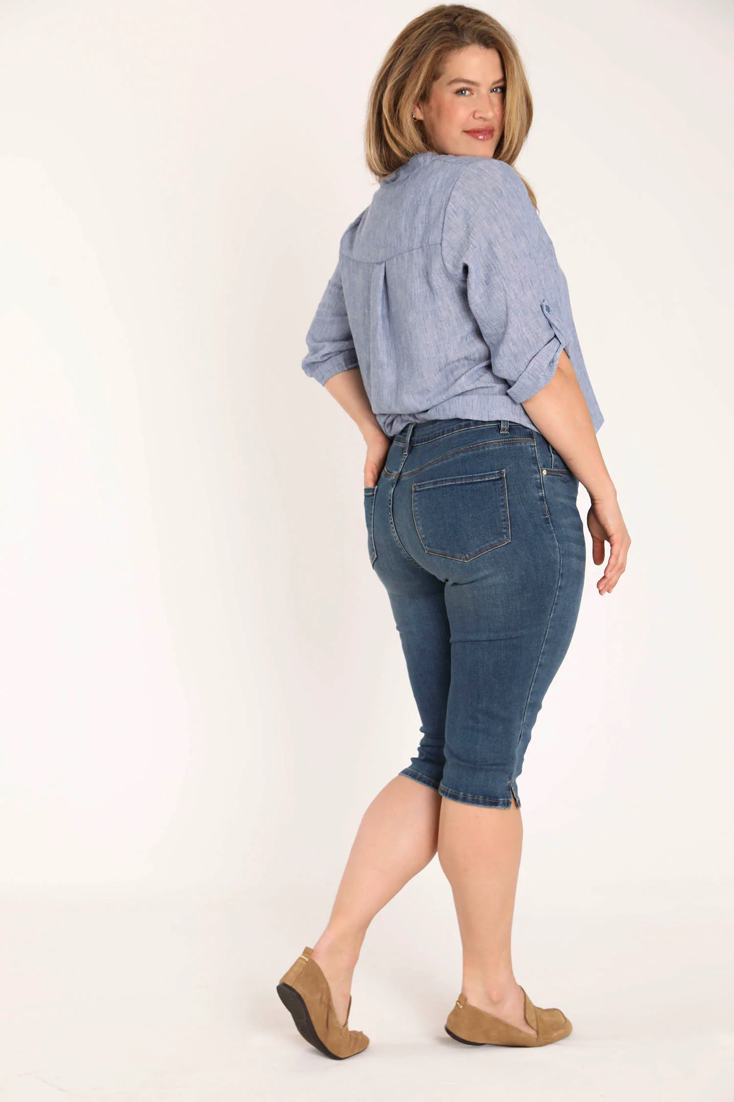 Jeans Louise corsaire met borduurdetail - Image 2