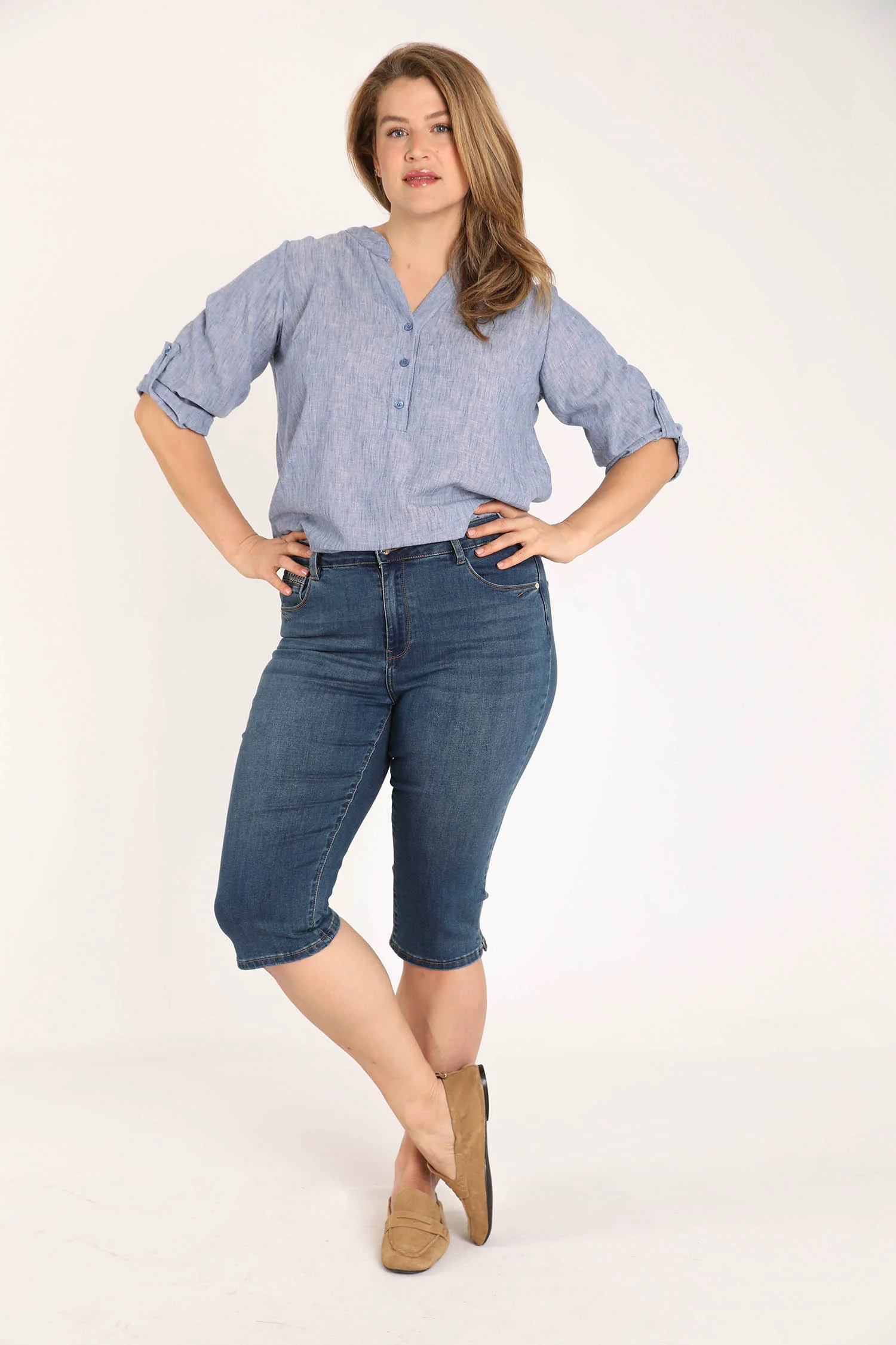 Jeans Louise corsaire met borduurdetail - Image 6