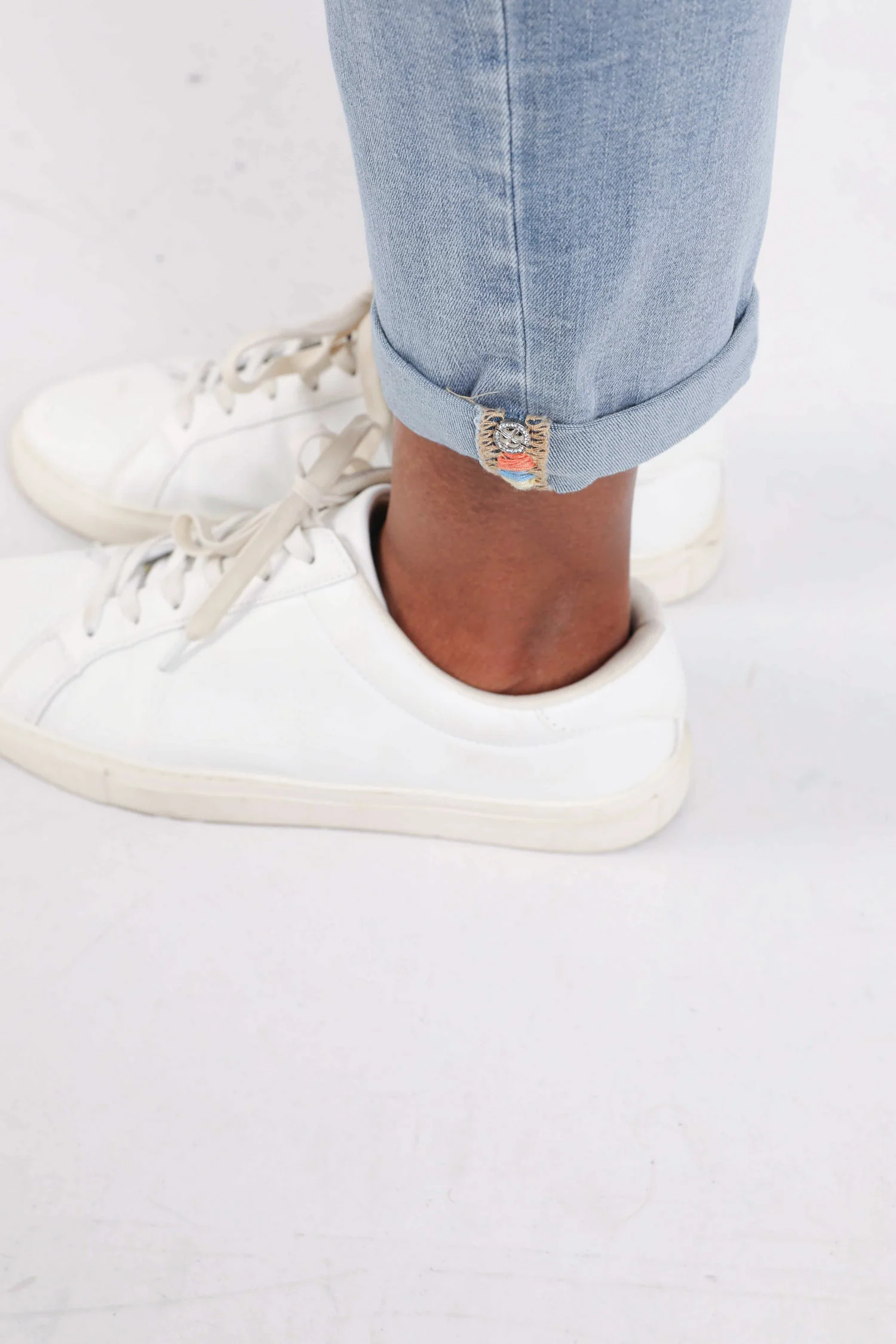 Jeans Louise slim 3/4 met fantasie riem - Image 6