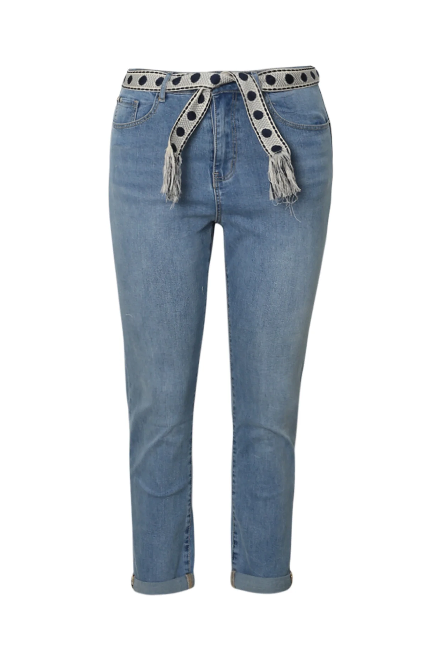 Jeans Louise slim 3/4 met fantasie-riem - Image 10
