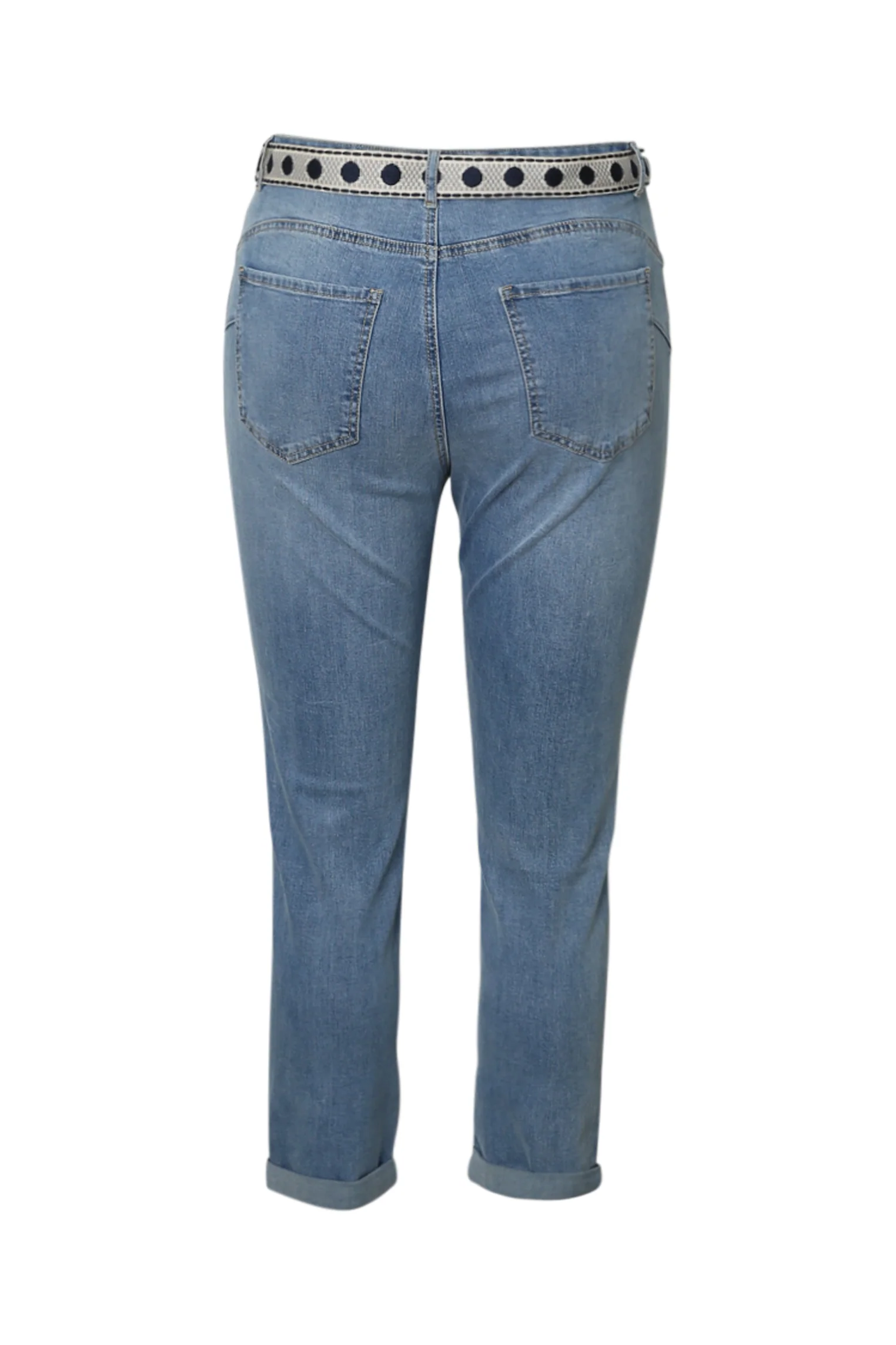 Jeans Louise slim 3/4 met fantasie-riem - Image 11