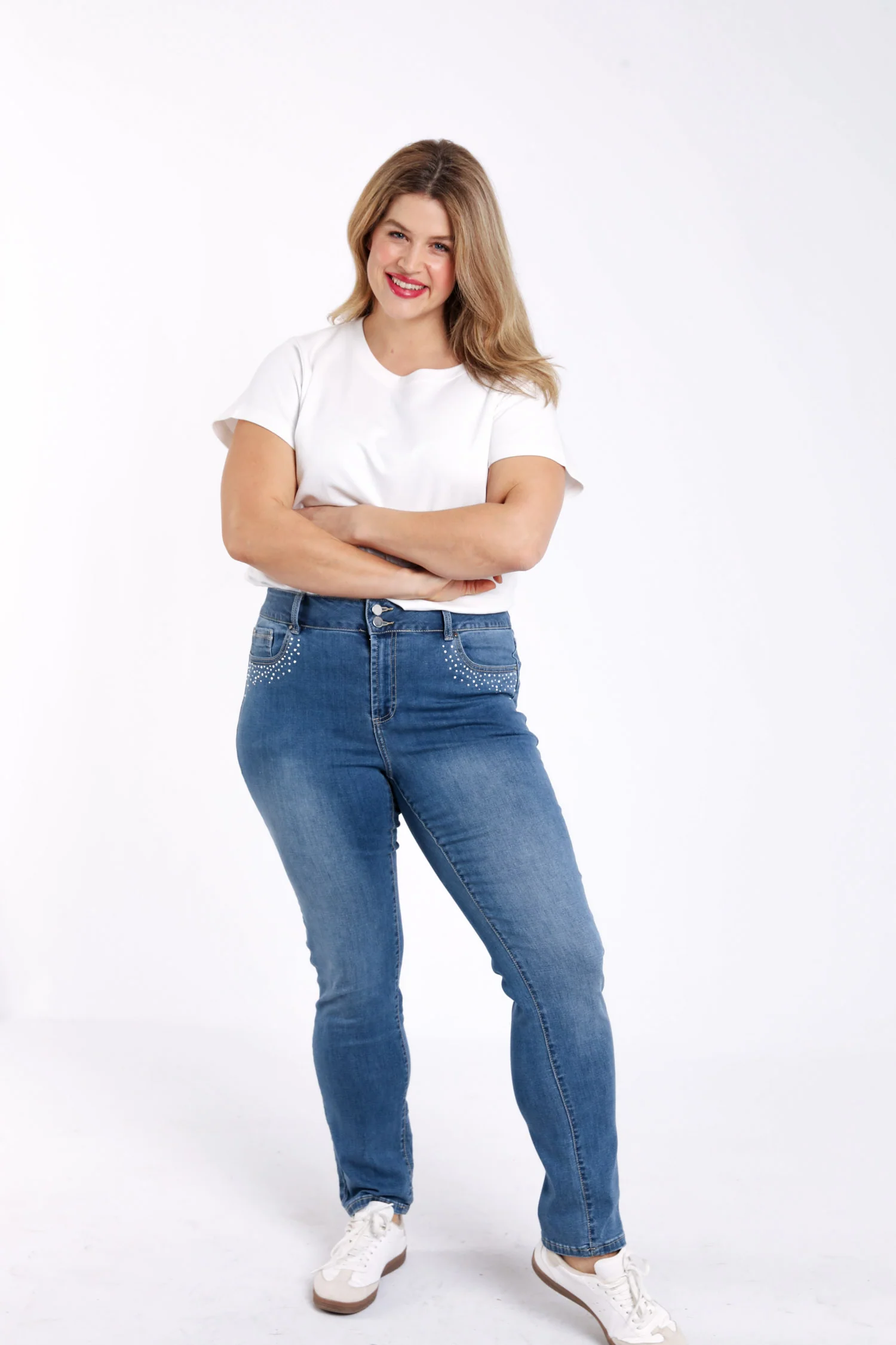 Jeans Louise slim L32 met strass-detail - Image 5