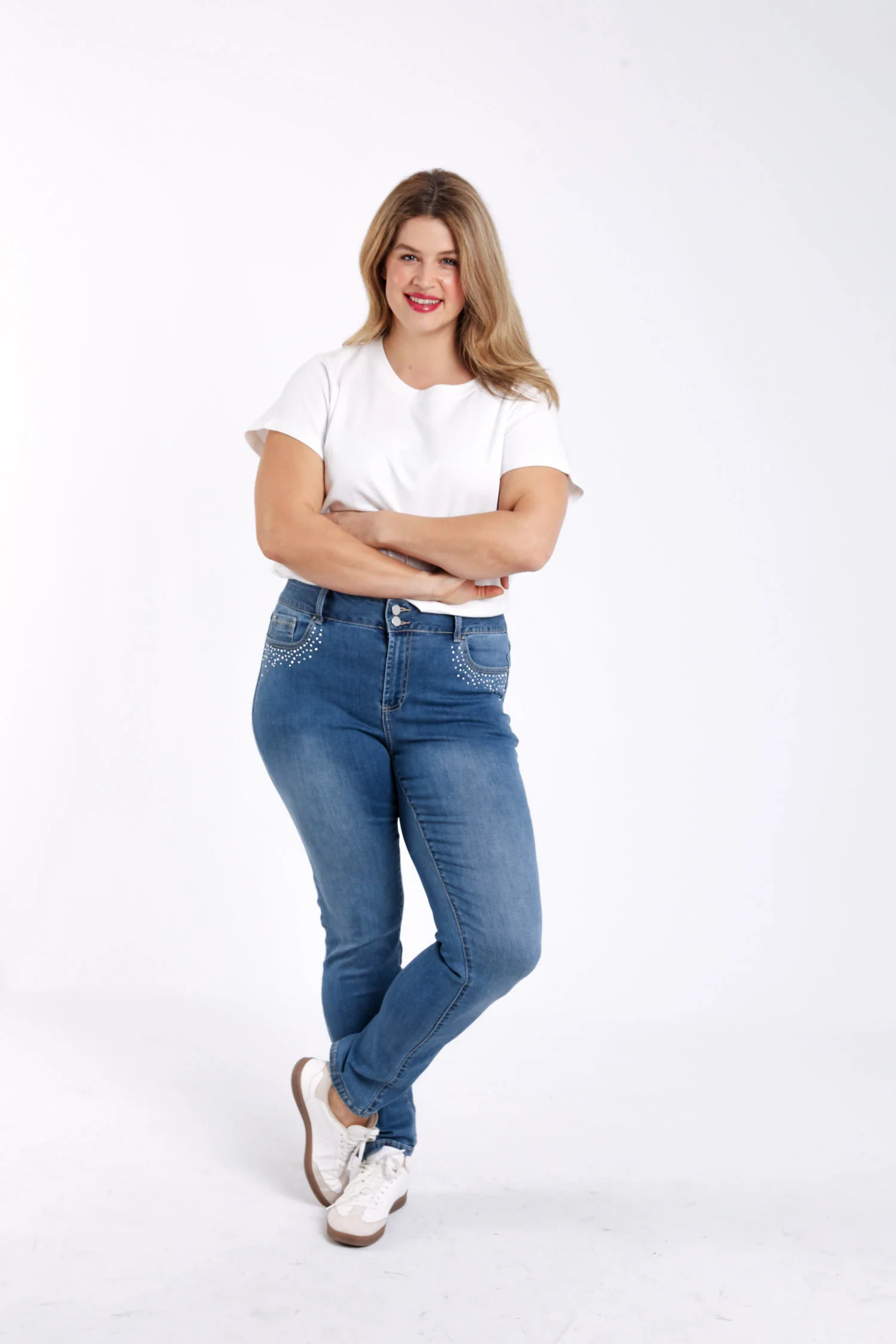 Jeans Louise slim L32 met strass-detail - Image 6