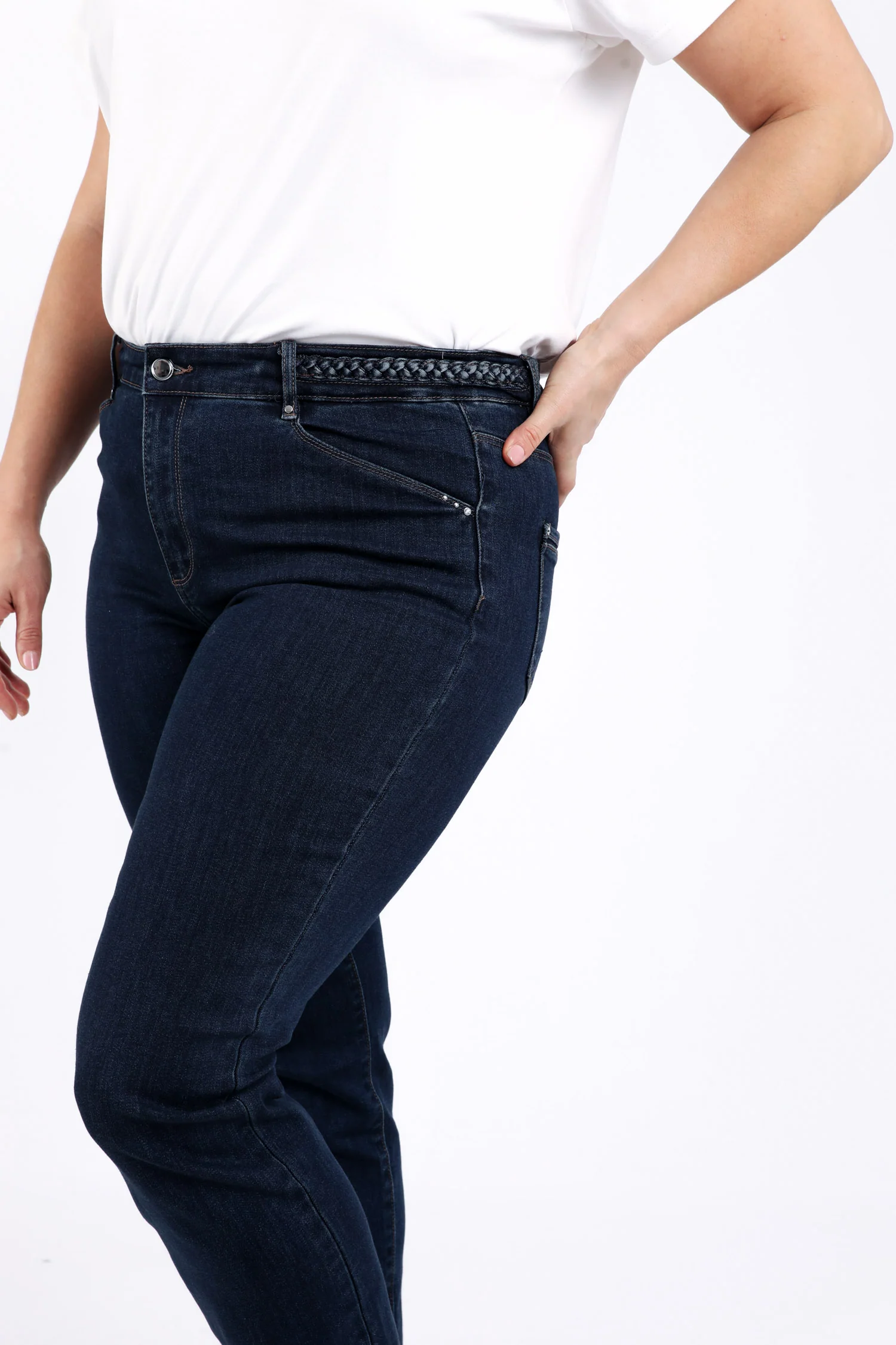 Jeans Mia recht L32 met vlechtdetail - Image 5