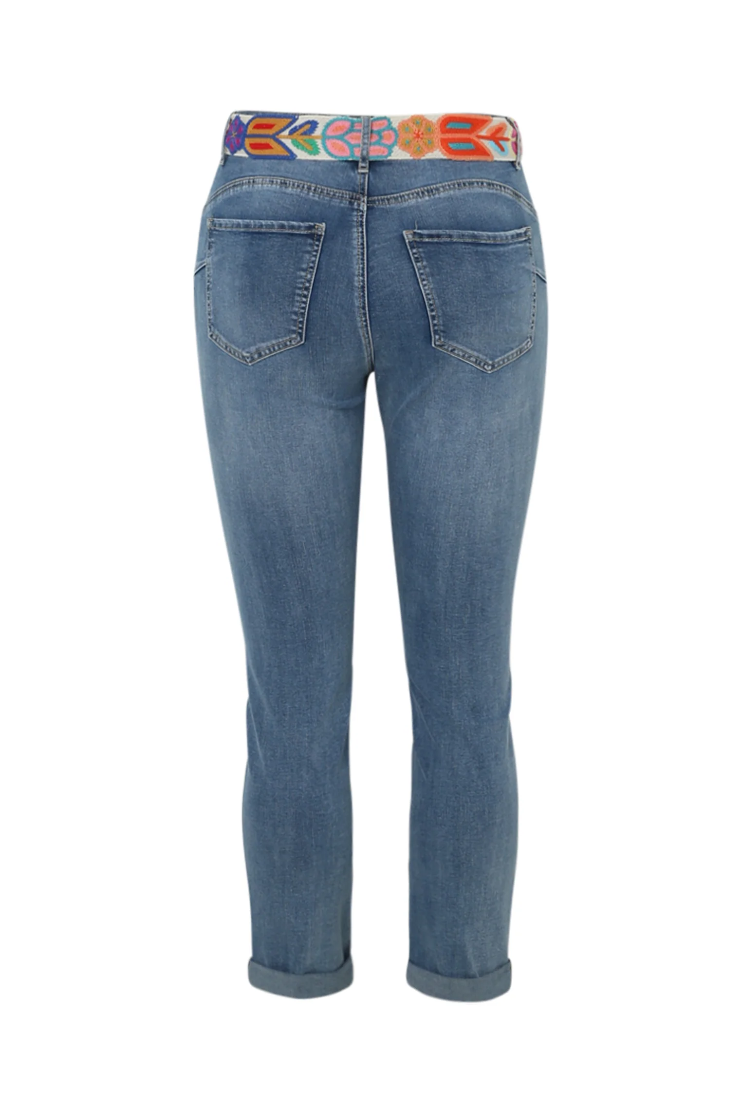 Slimfit jeans 3/4 met riem - Image 11