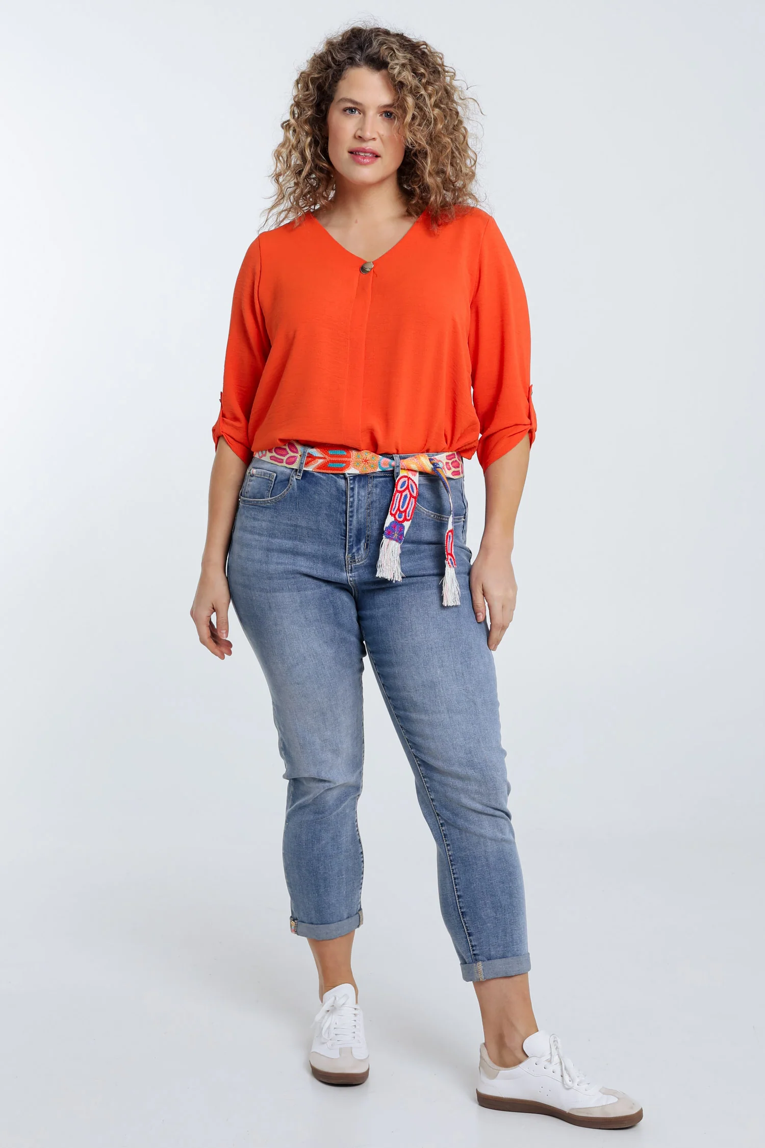 Slimfit jeans 3/4 met riem - Image 9