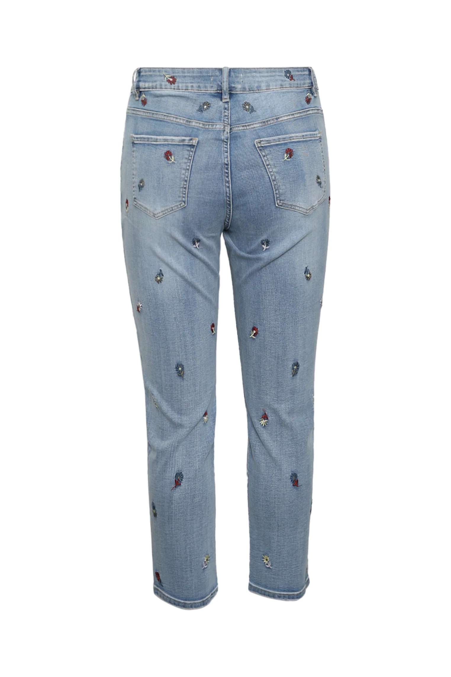 Slim fit jeans Louise 7/8 met bloemenborduursels - Image 11
