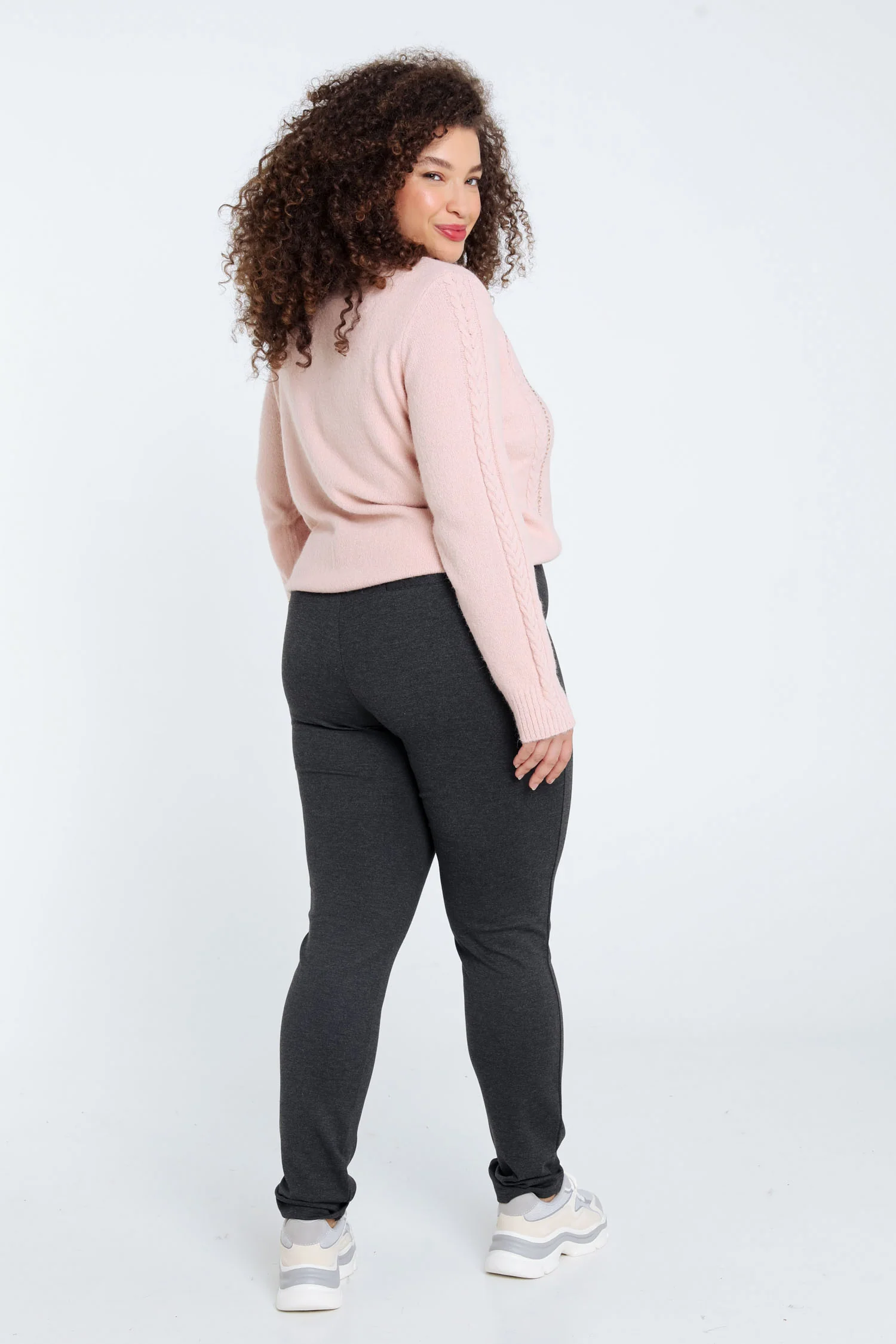 Effen slim 7/8-milanojegging in viscose - Image 13