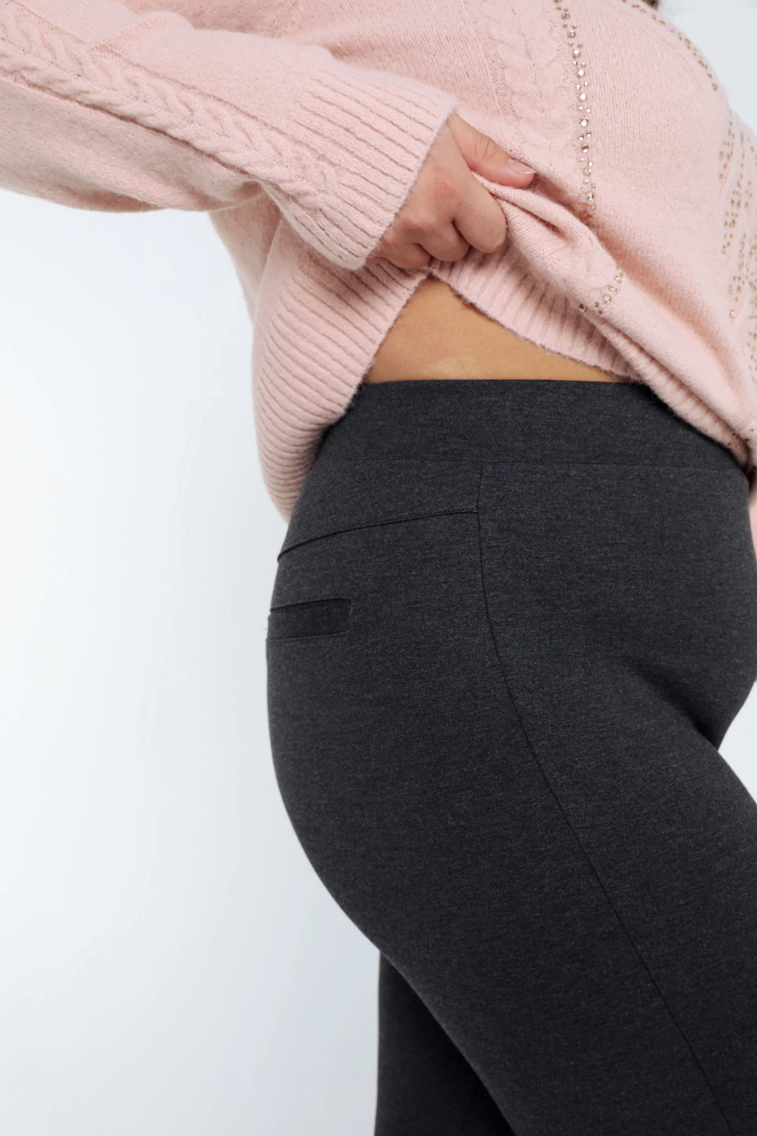 Effen slim 7/8-milanojegging in viscose - Image 15