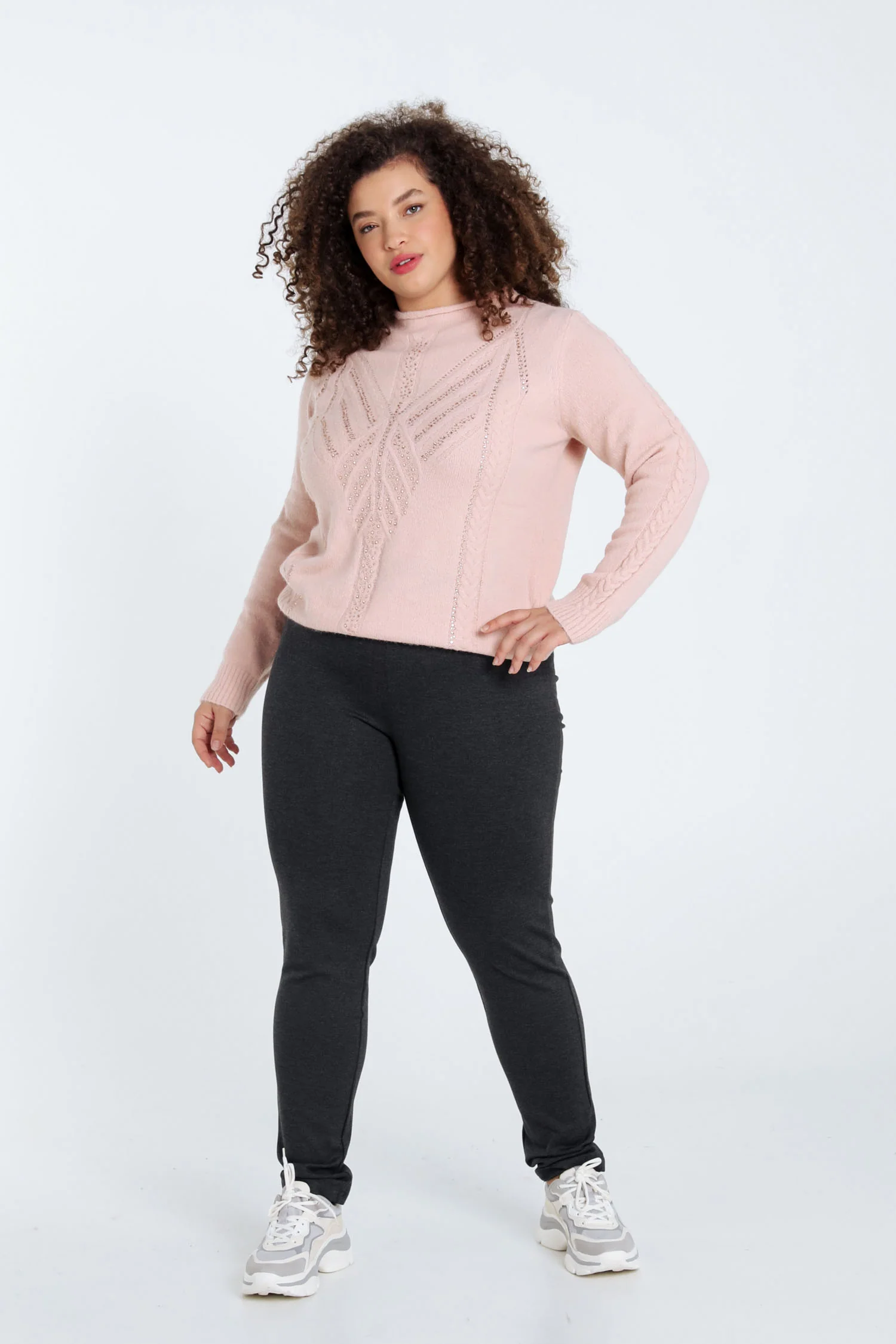 Effen slim 7/8-milanojegging in viscose - Image 20