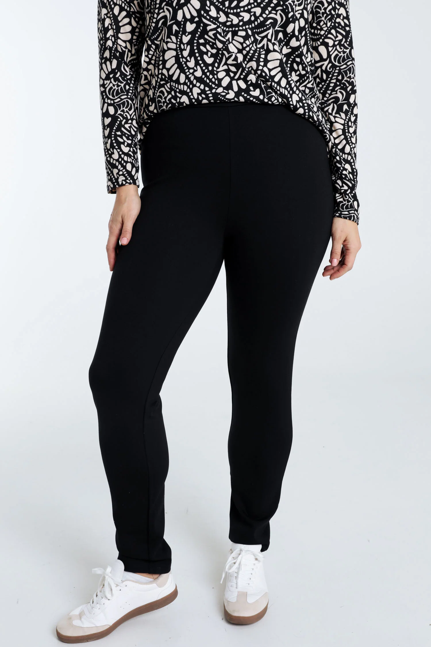 Effen slim 7/8-milanojegging in viscose - Image 23