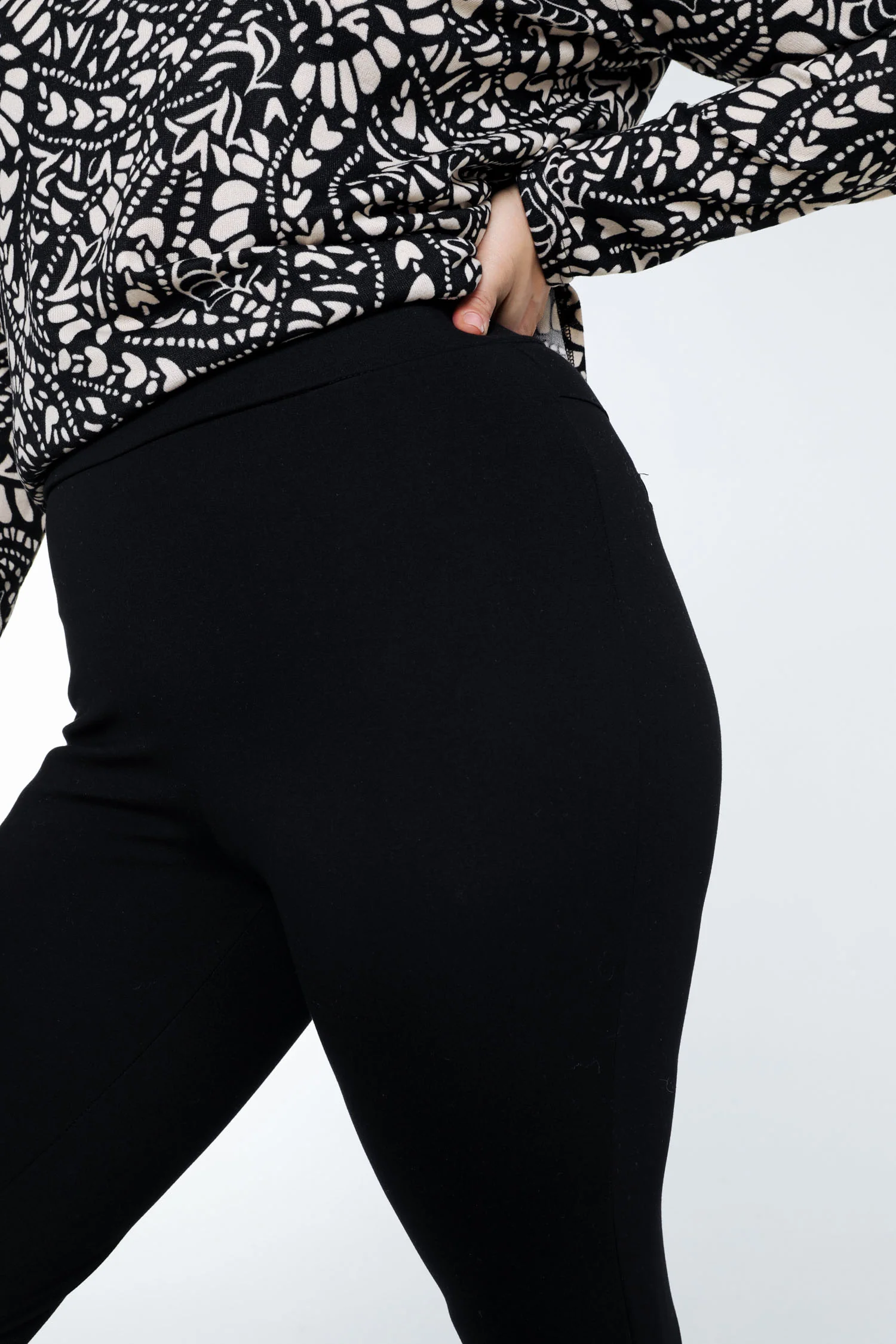 Effen slim 7/8-milanojegging in viscose - Image 25