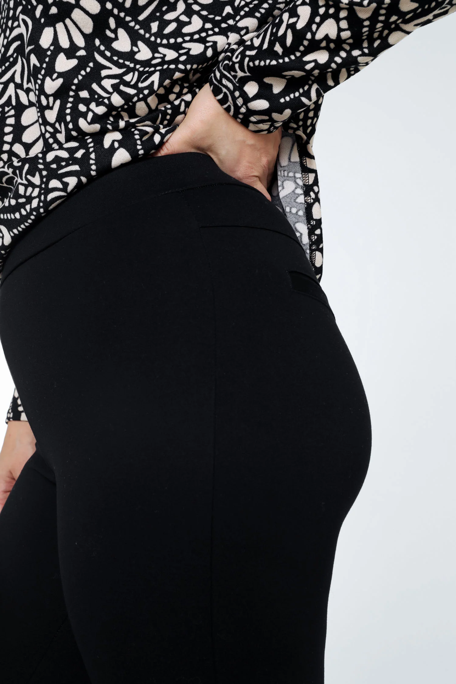 Effen slim 7/8-milanojegging in viscose - Image 26