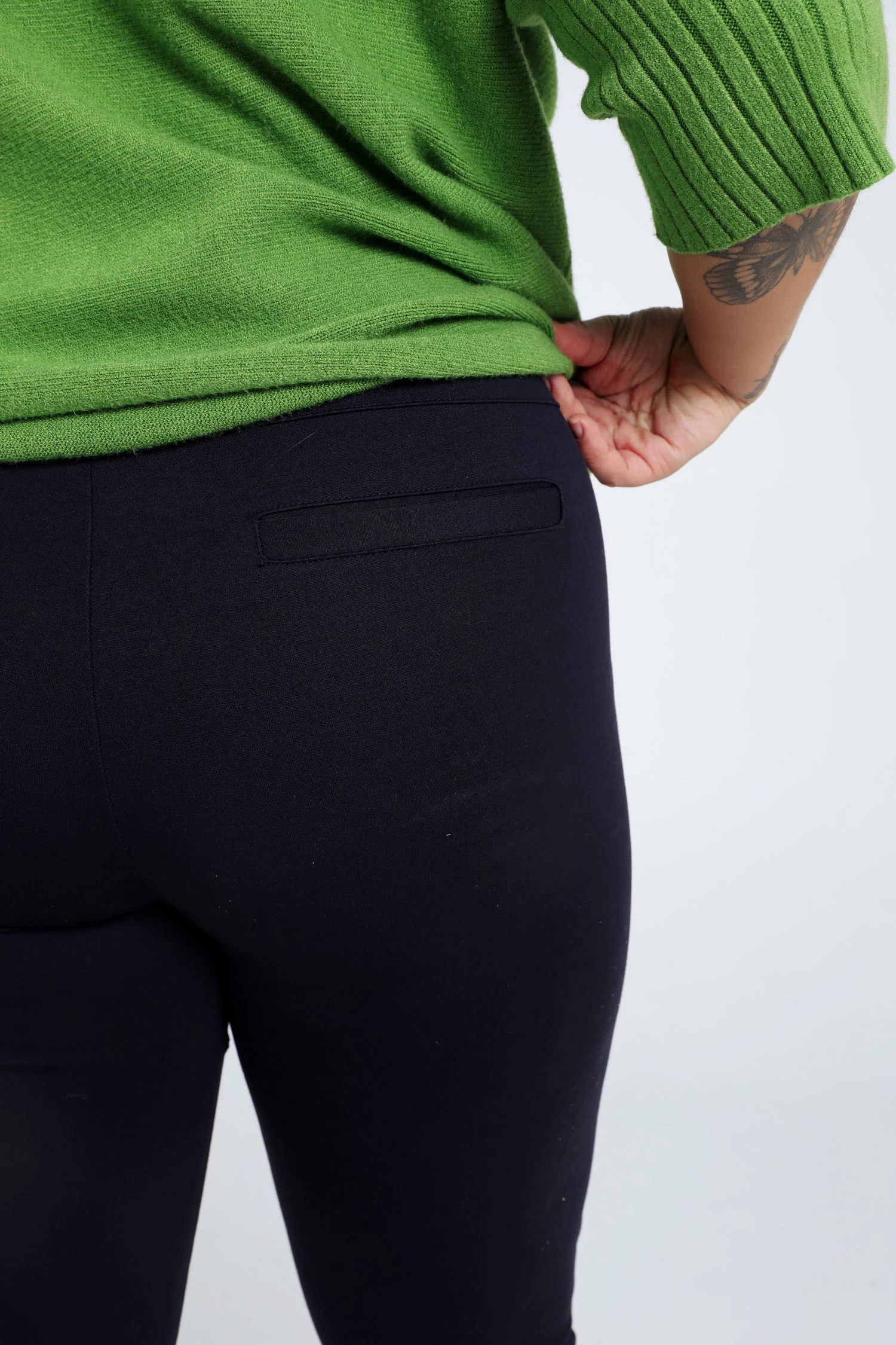 Effen slim 7/8-milanojegging in viscose - Image 3