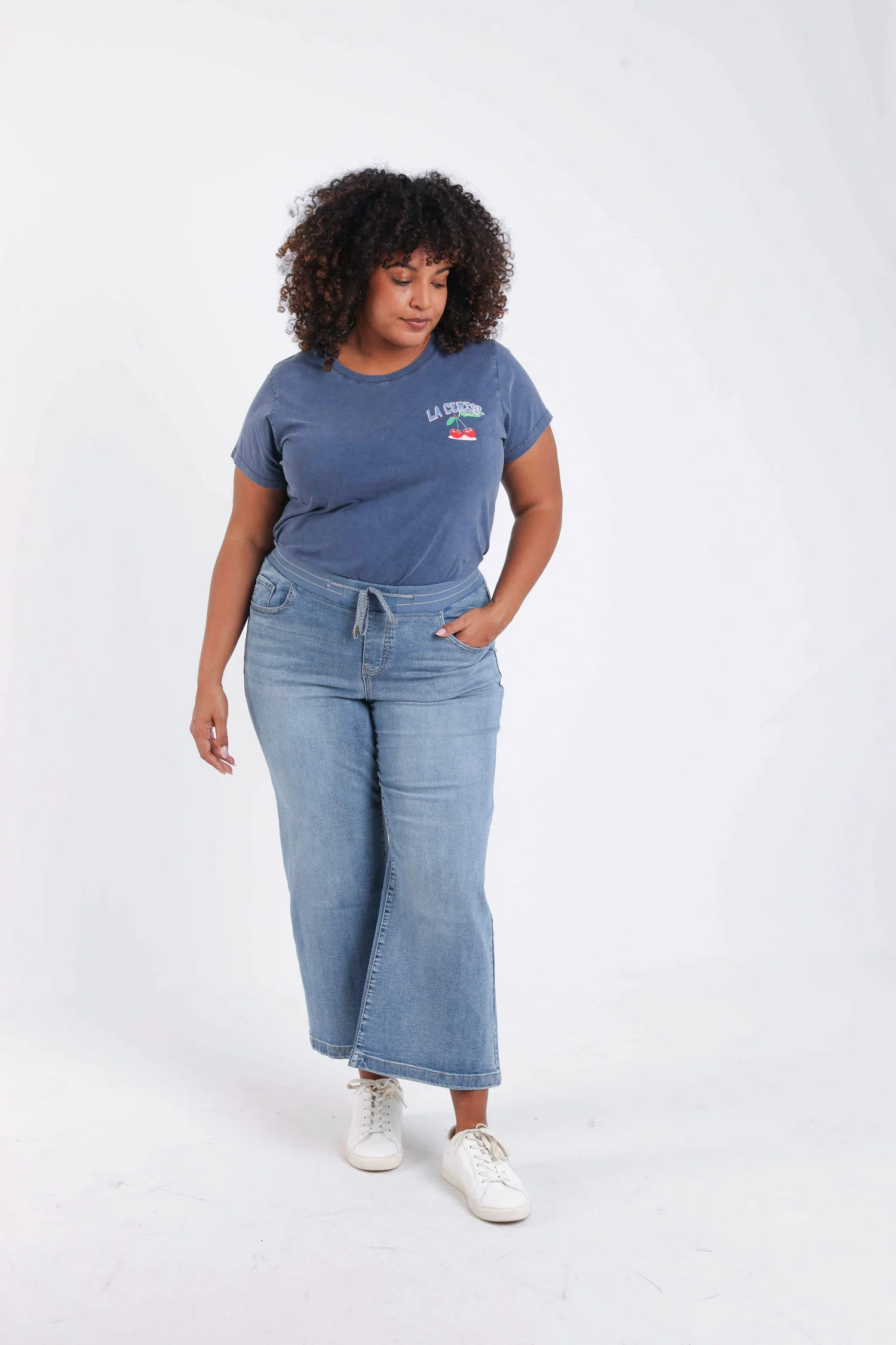 Wijde jegging Lolly 7/8 in denim - Image 7